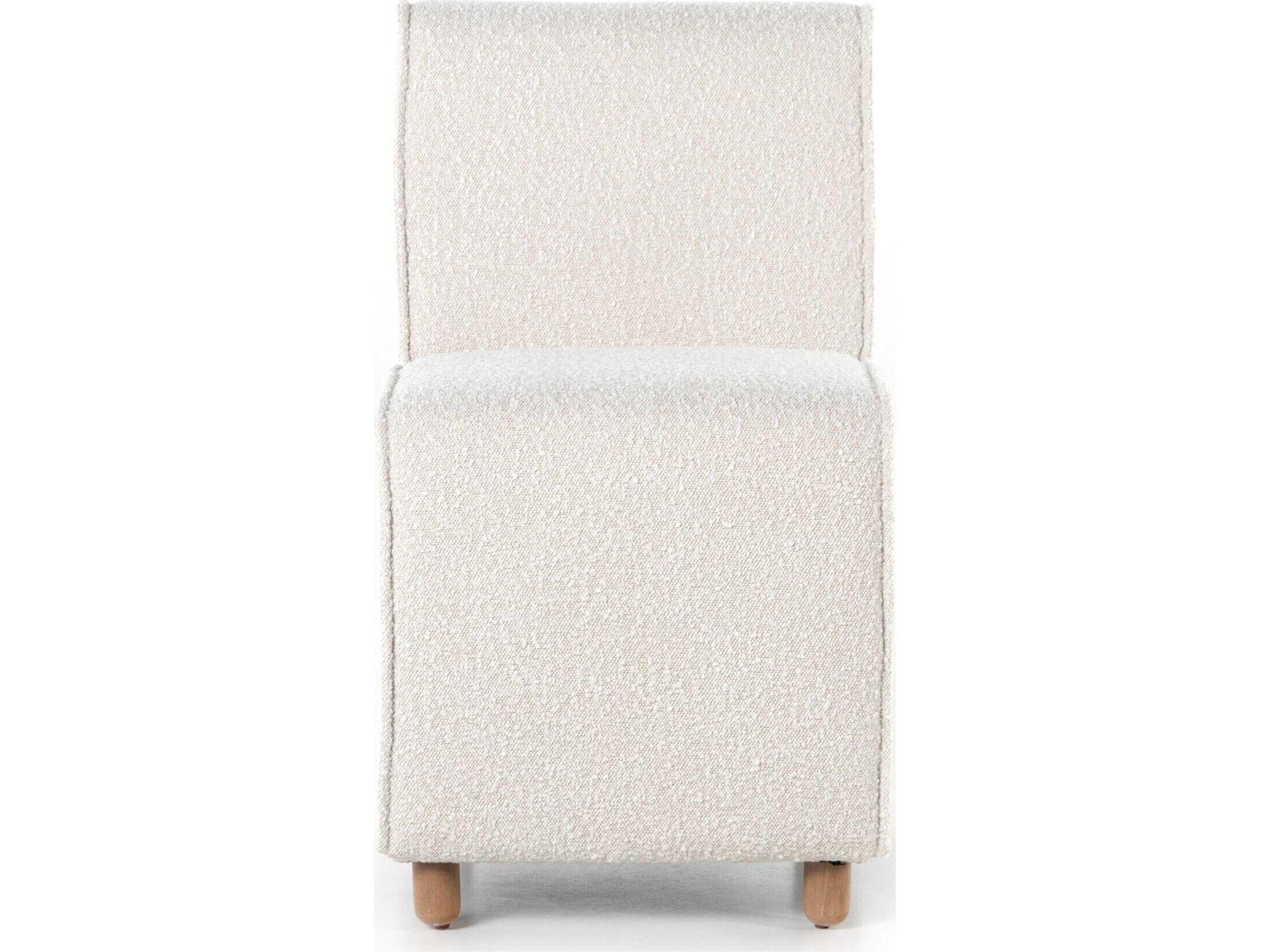 Four Hands Ashford Hobson Beech Wood Beige Upholstered Side Dining Chair