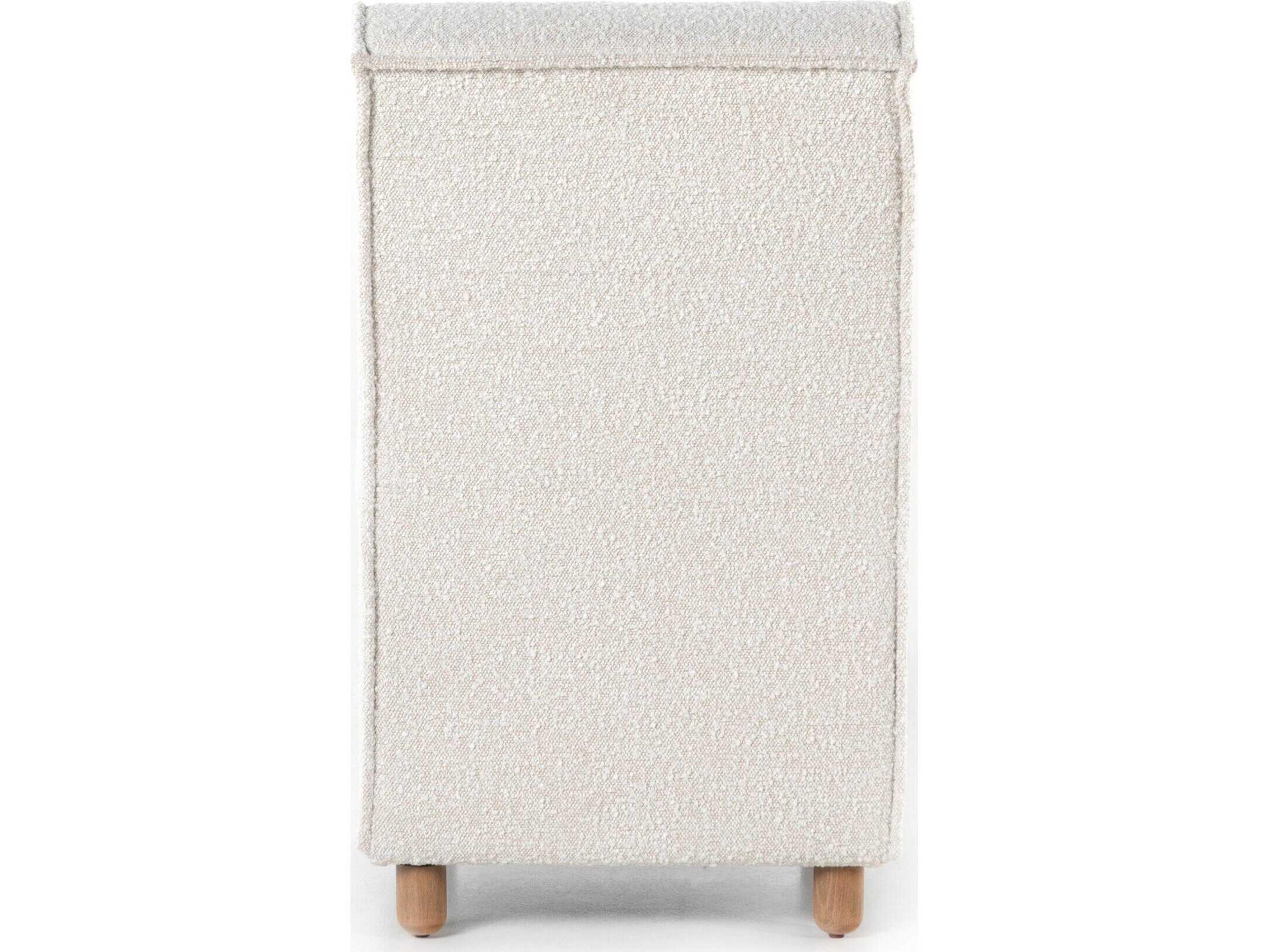 Luxecor Globetrotter Hobson Beech Wood Beige Upholstered Side Dining Chair