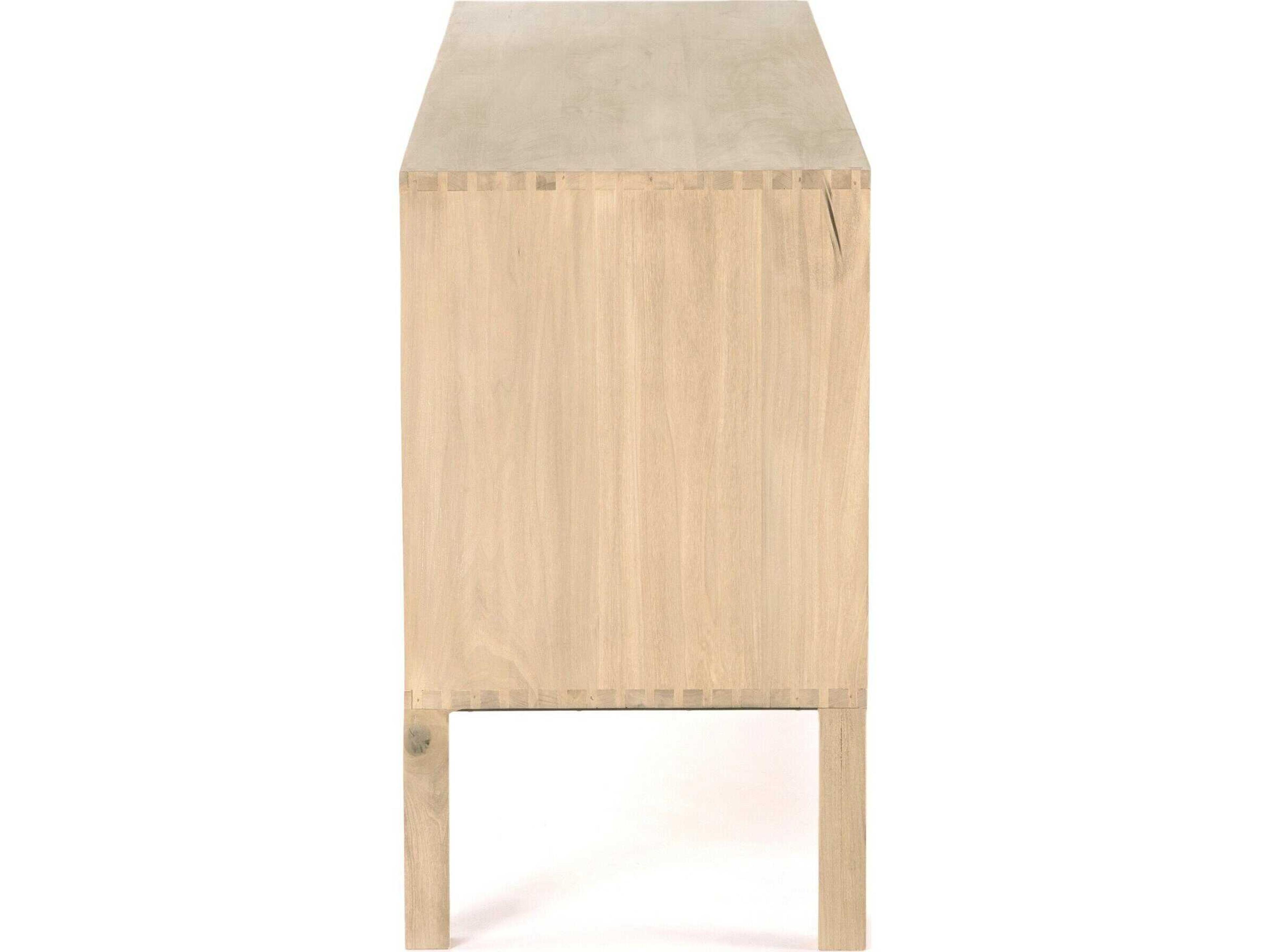 Luxecor Globetrotter Isador 74" Poplar Wood Dry Wash Natural Iron Toffee Sideboard