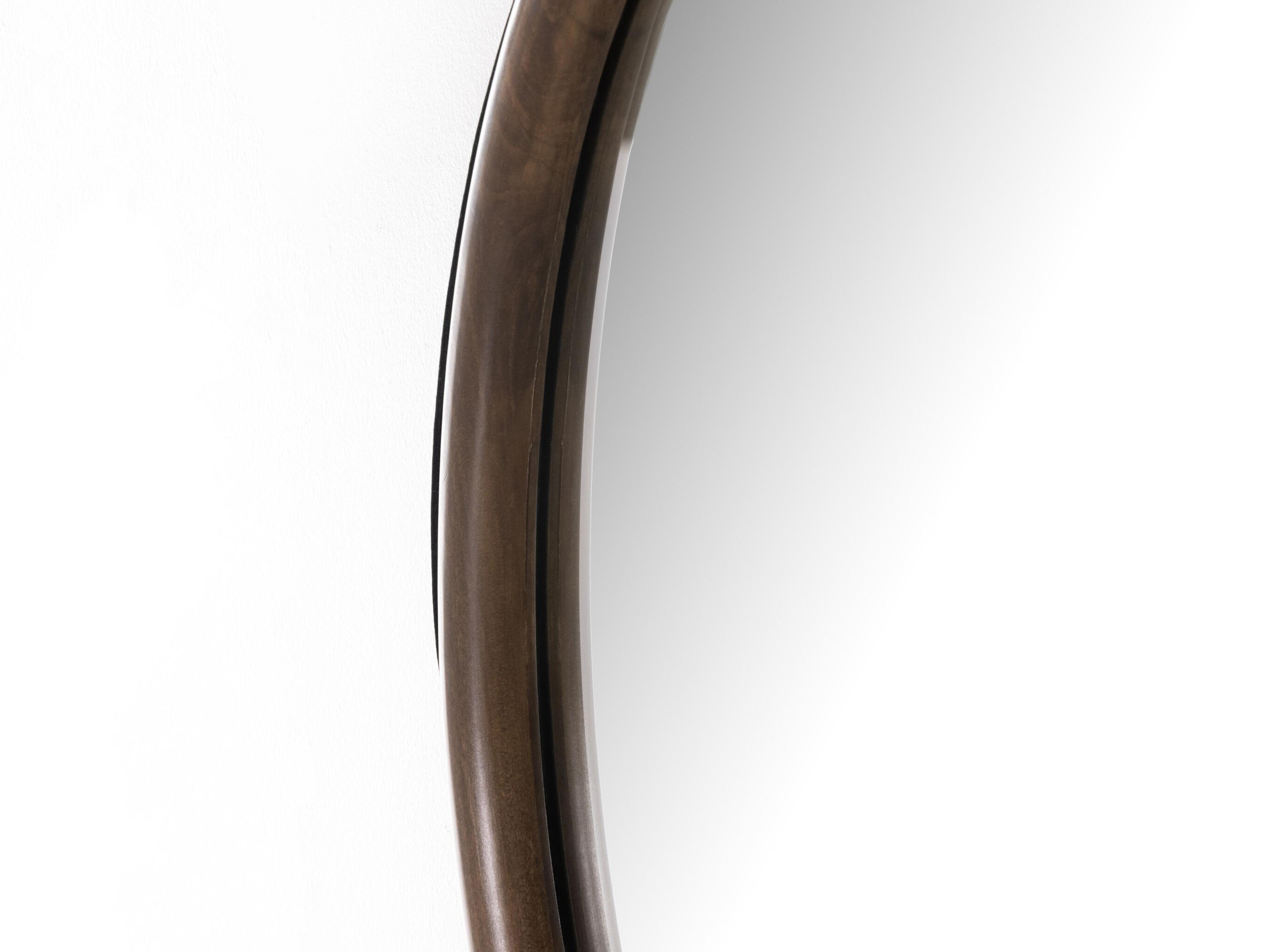 Four Hands Fulton Des Auburn Poplar Round Mirror