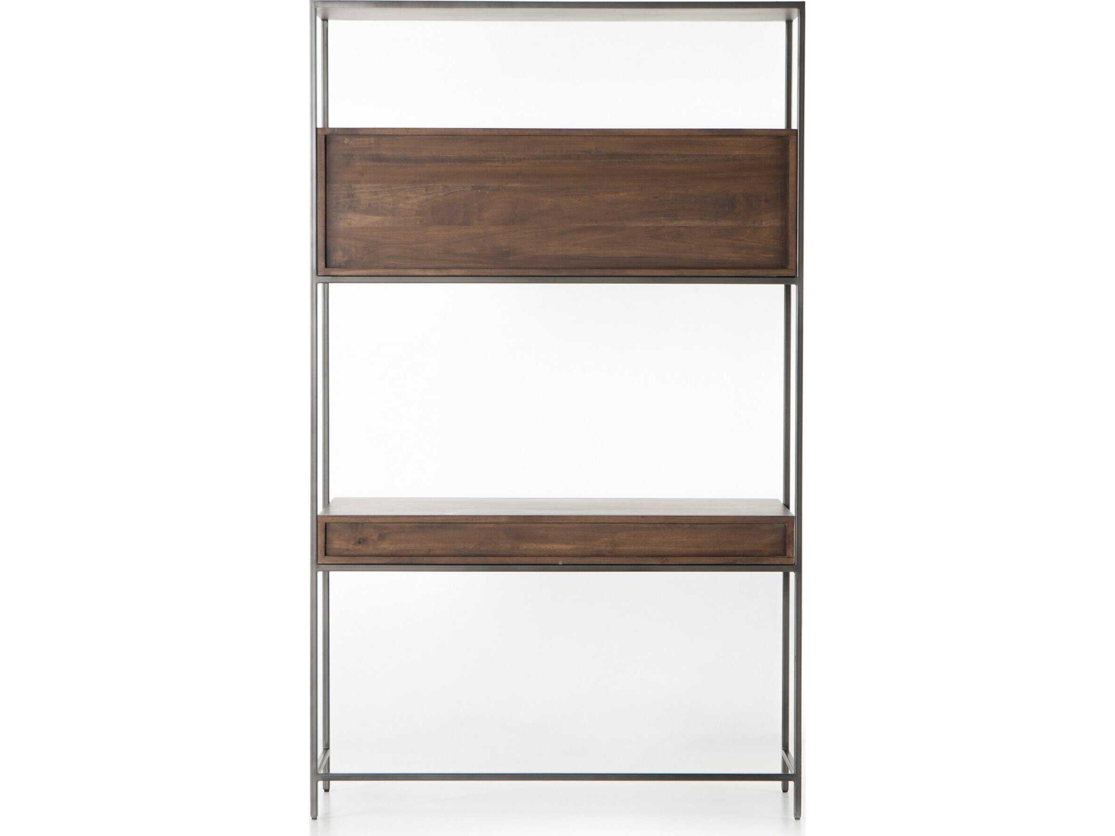 Four Hands Fulton Trey Auburn Poplar  Wood Modular Wall Desk