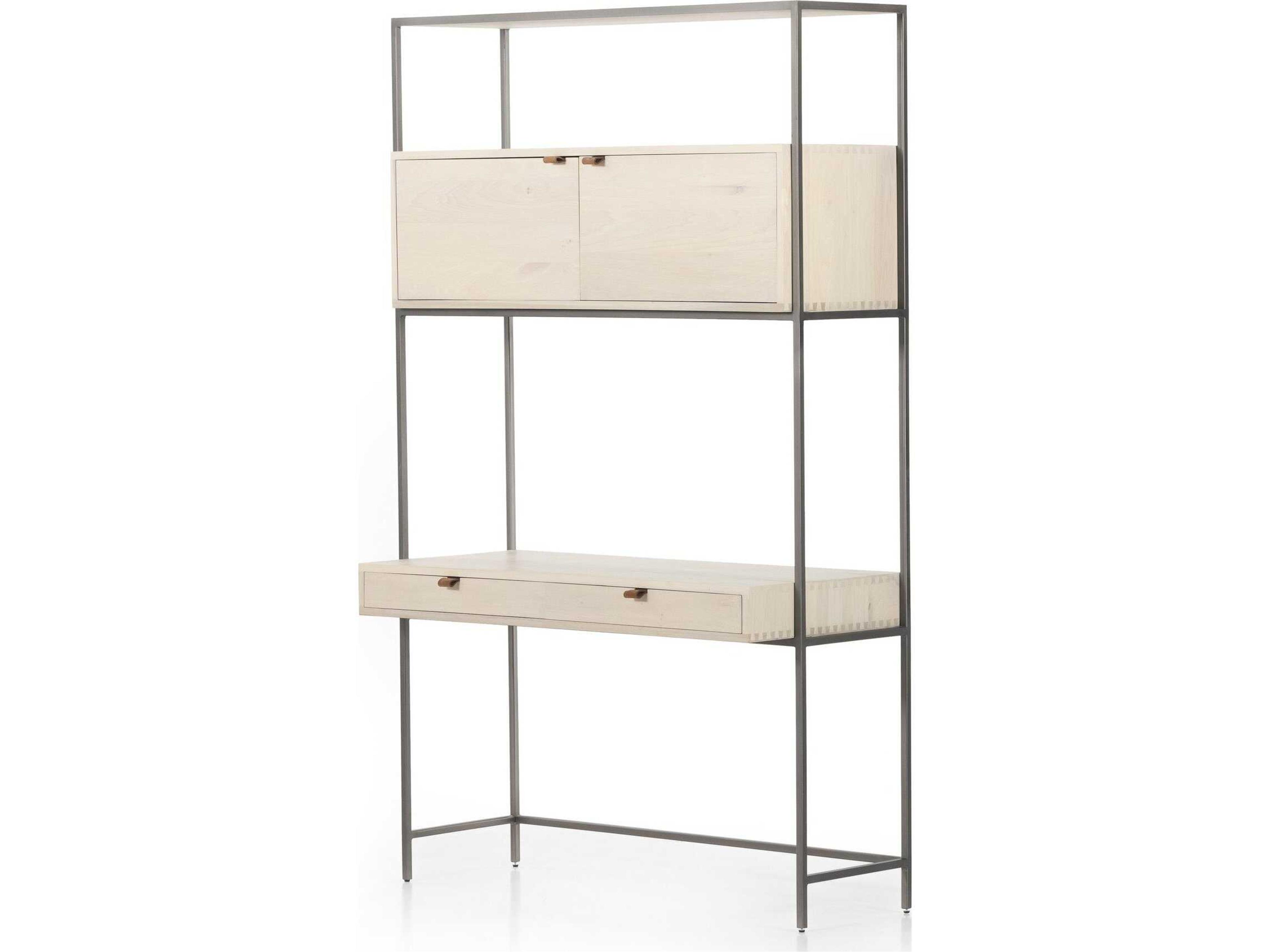 Fulton Trey Dove Poplar  Wood Modular Wall Desk