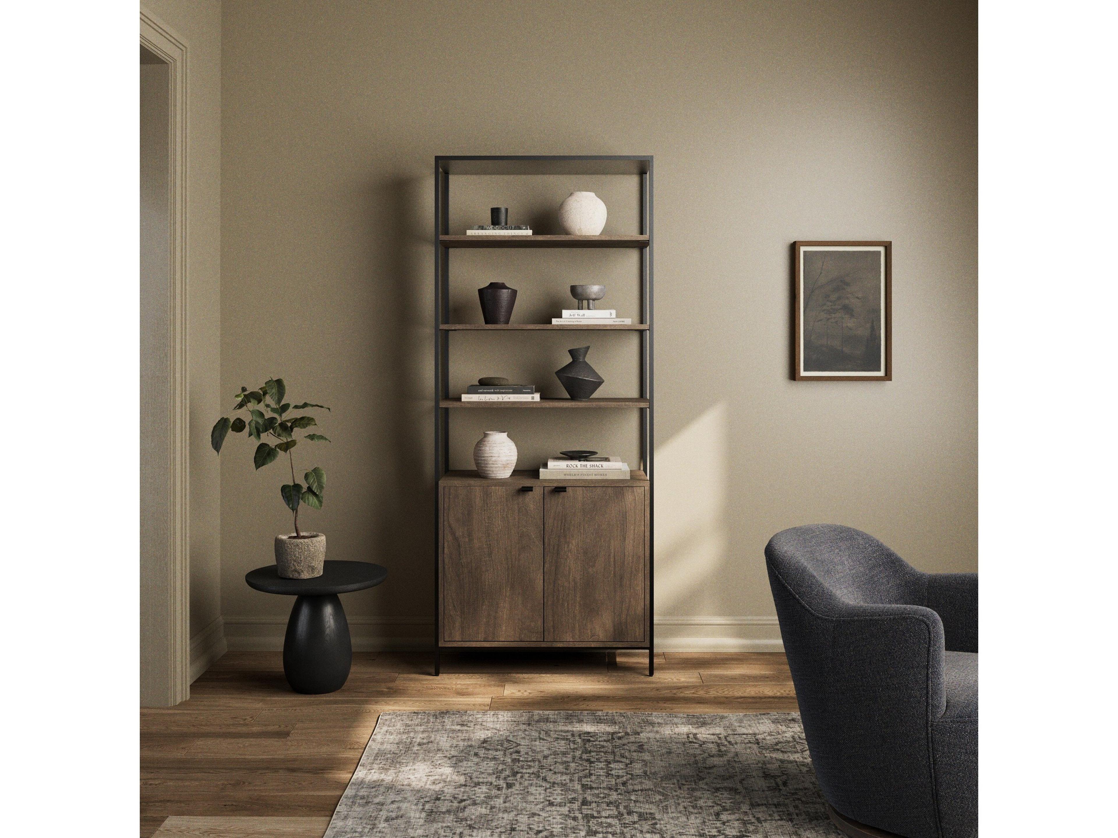 Four Hands Fulton Trey Auburn Poplar  Modular Bookcase