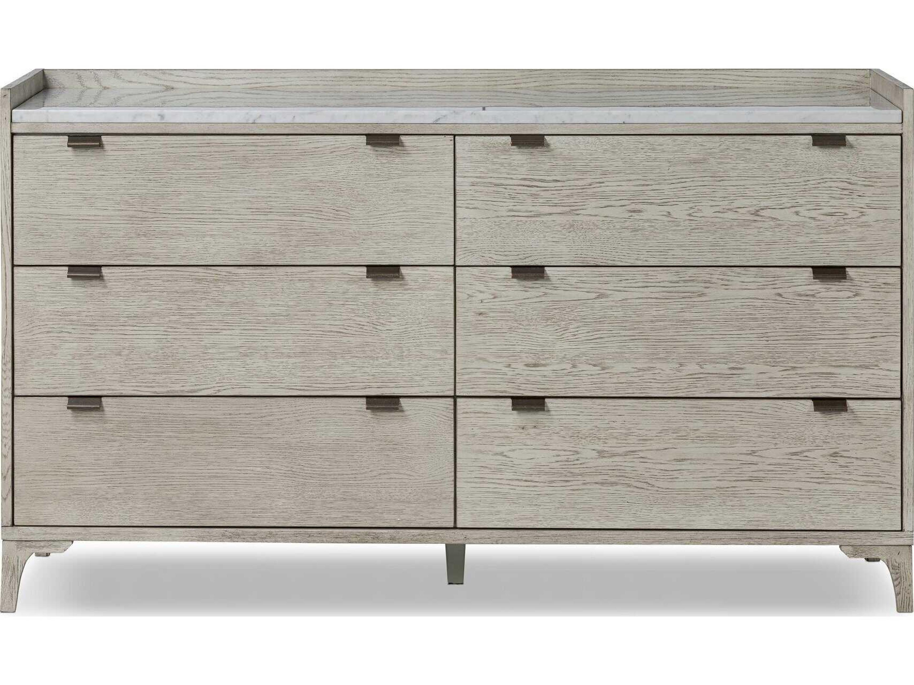 Four Hands Haiden Viggo 6-Drawers Oak Wood Double Dresser