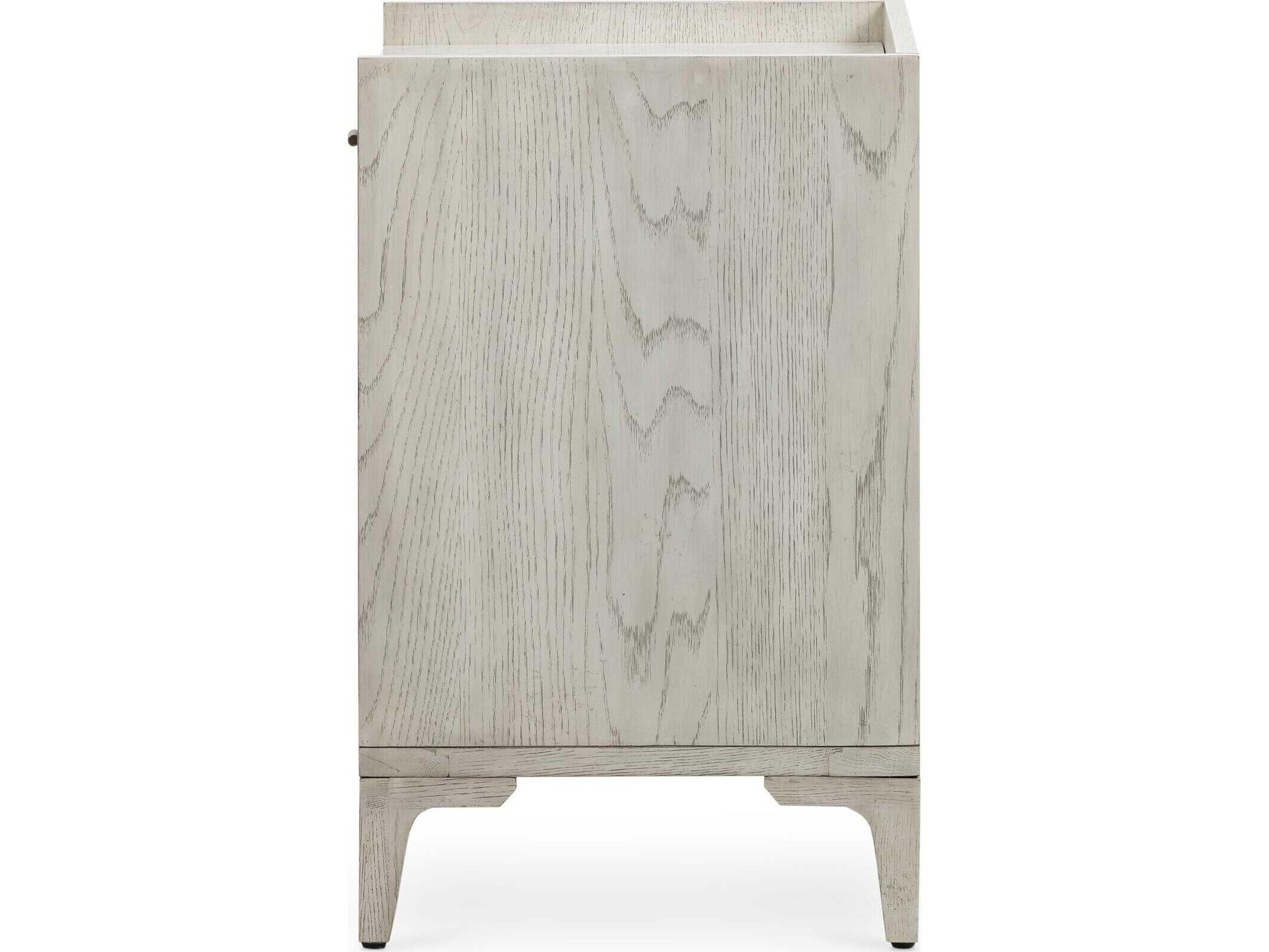 Four Hands Haiden Viggo 1-Drawer White Oak Wood Nightstand