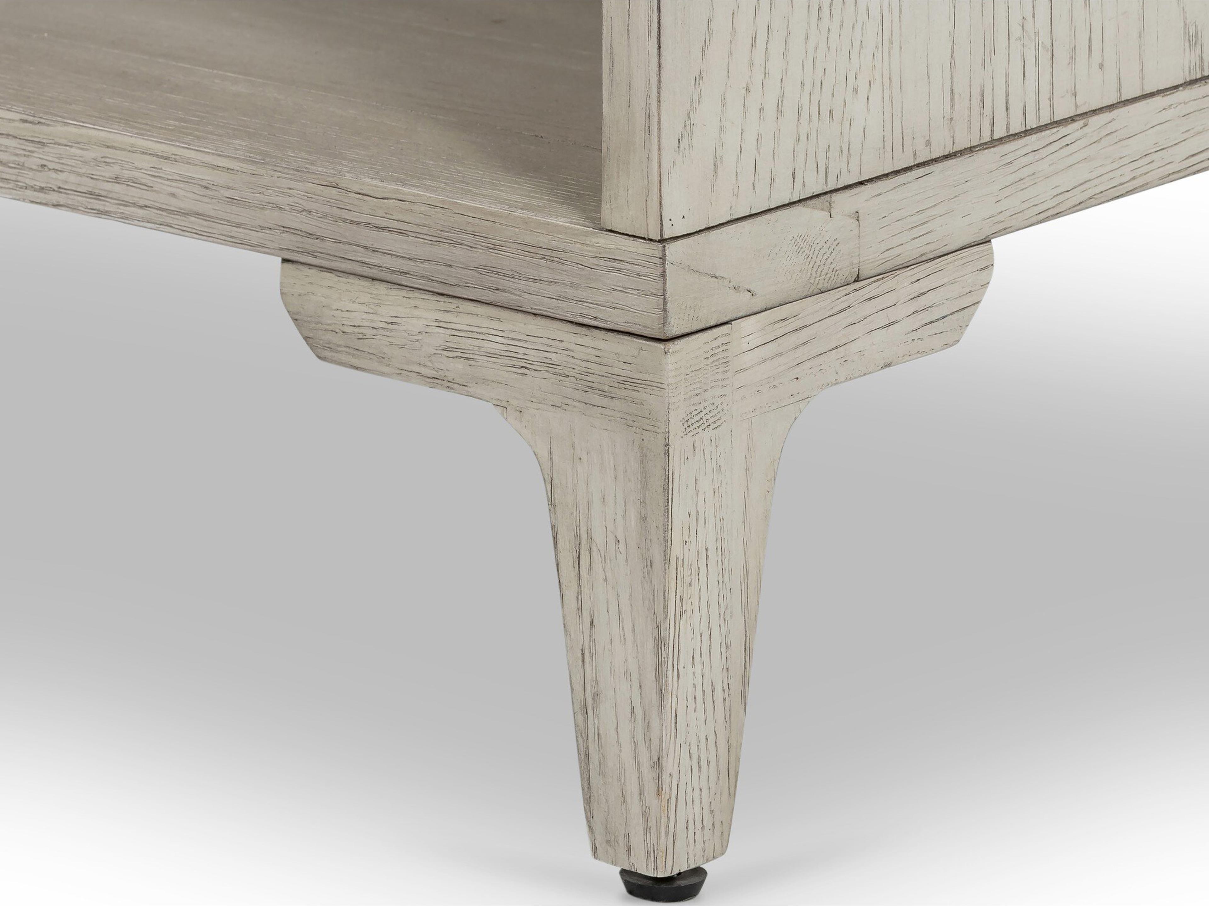 Four Hands Haiden Viggo 1-Drawer White Oak Wood Nightstand
