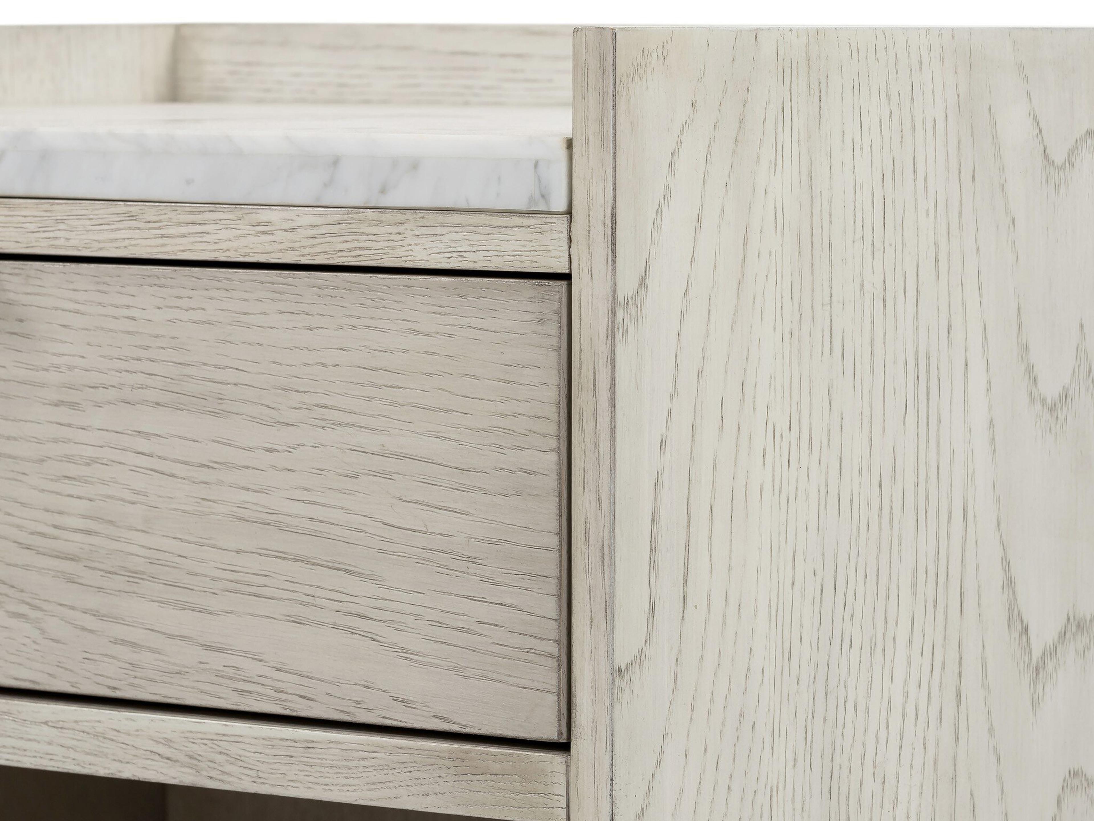 Four Hands Haiden Viggo 1-Drawer White Oak Wood Nightstand