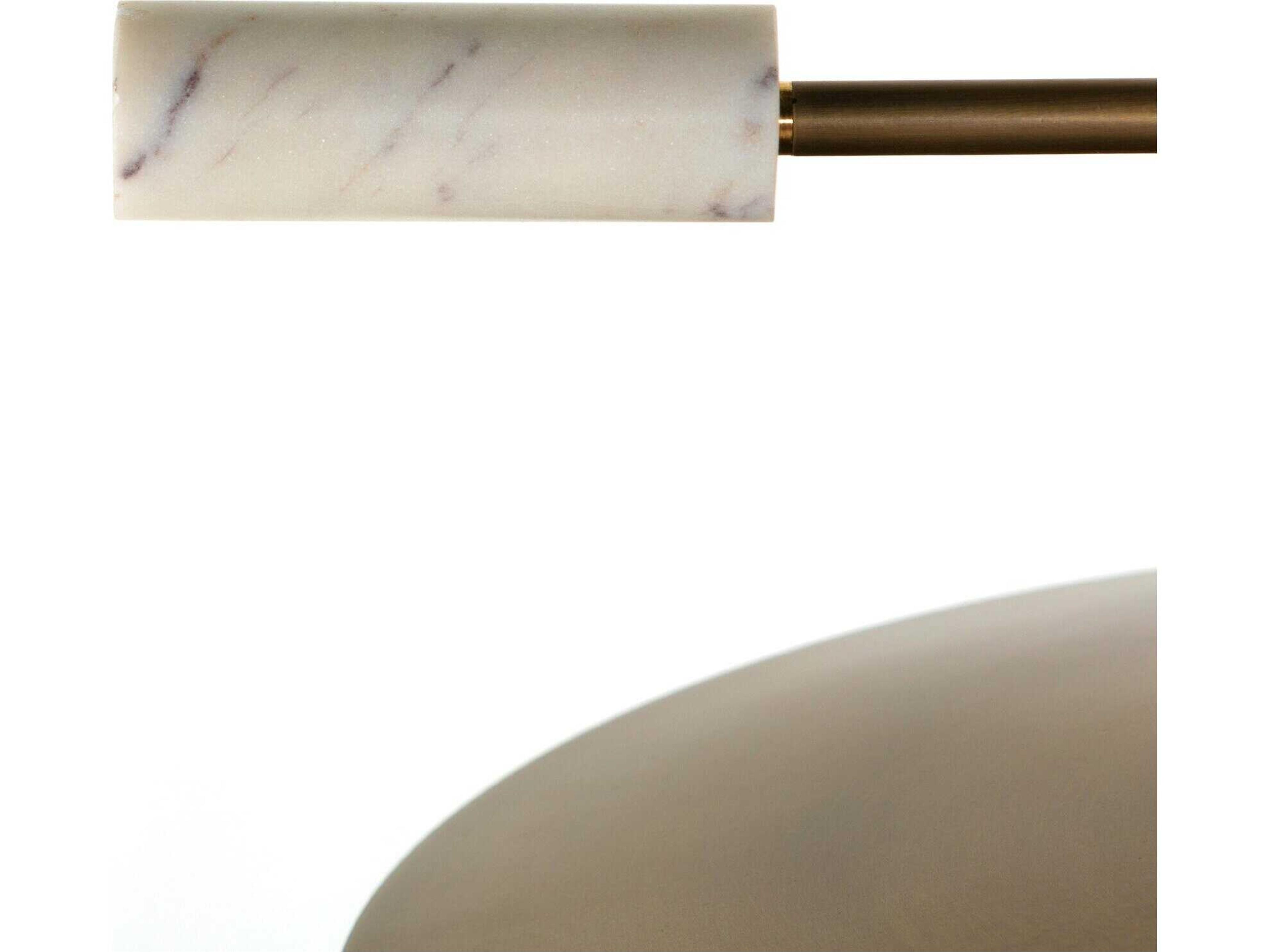 Four Hands Camden 1-Light Brass Glass LED Bowl Linear Pendant