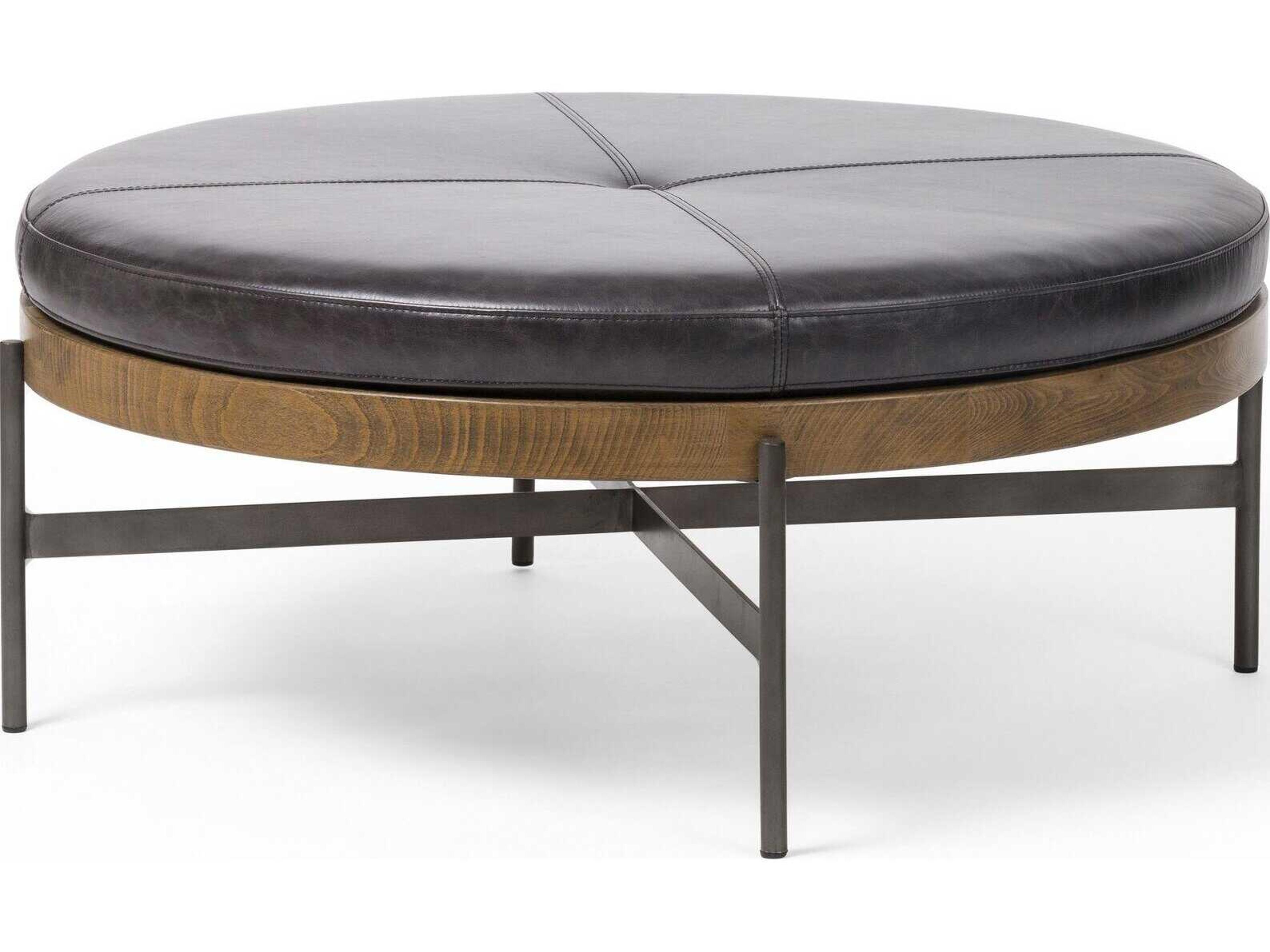 Edwyn Large Ottoman Townsend Leather