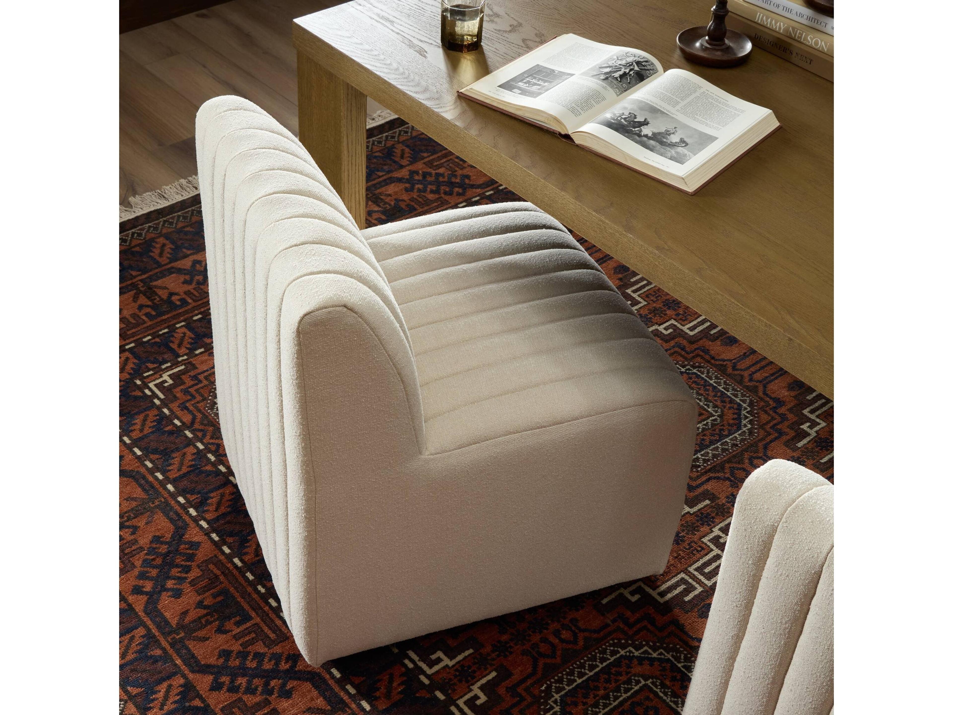 Four Hands Grayson Augustine Beige Upholstered Side Dining Chair