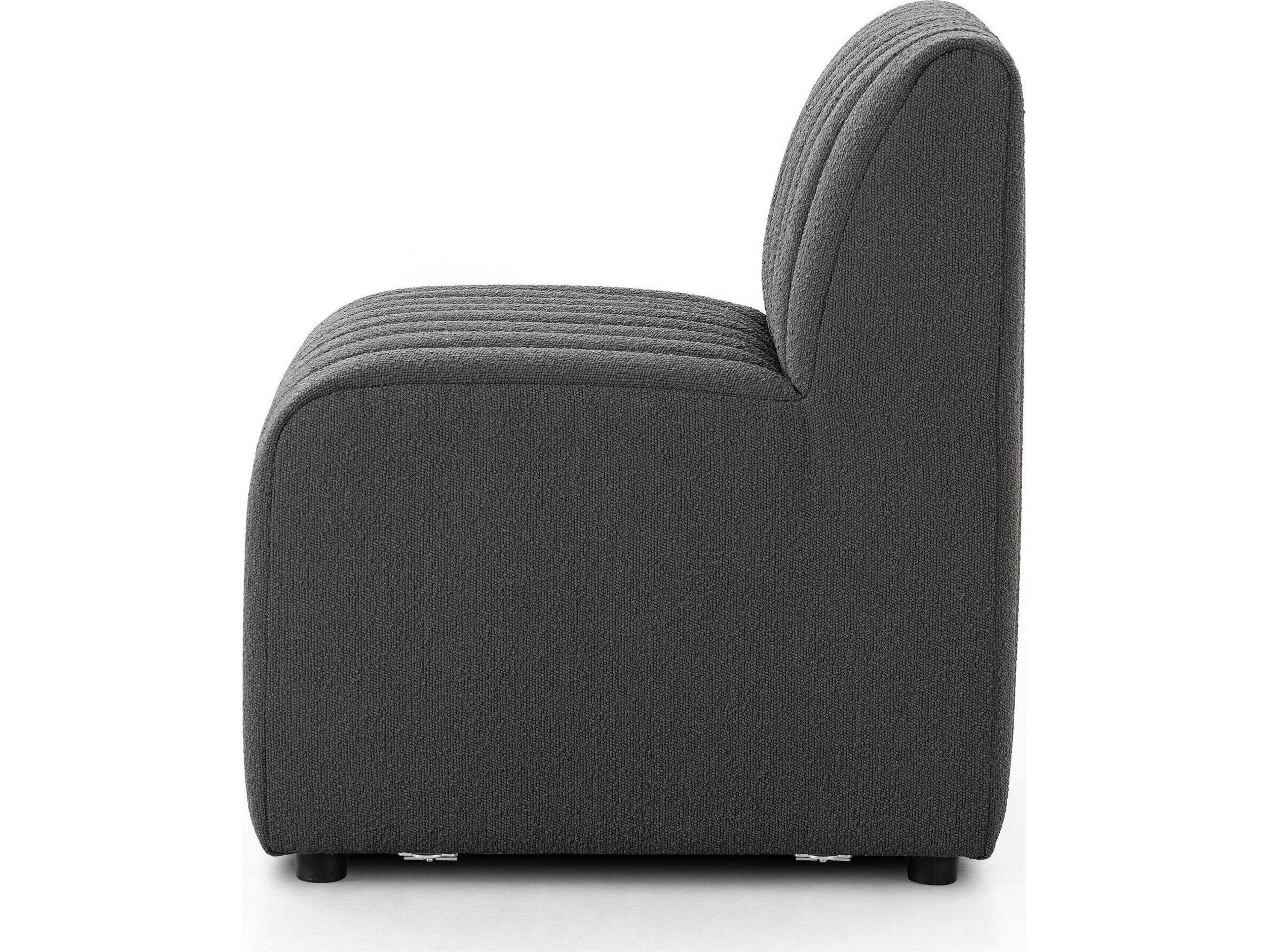 Four Hands Grayson Augustine Black Upholstered Side Dining Chair