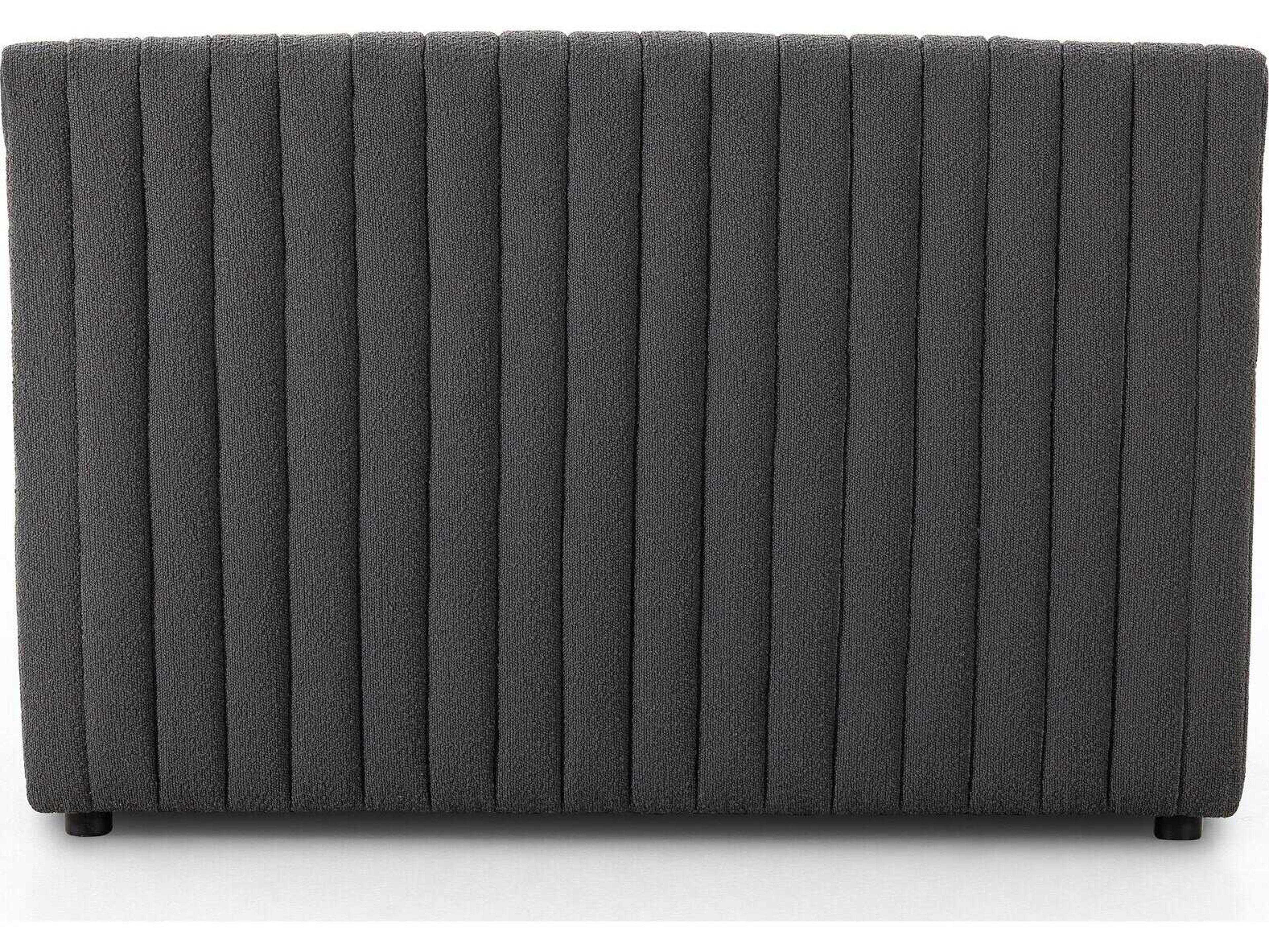 Four Hands Grayson Fiqa Boucle Charcoal Black Upholstered Accent Bench