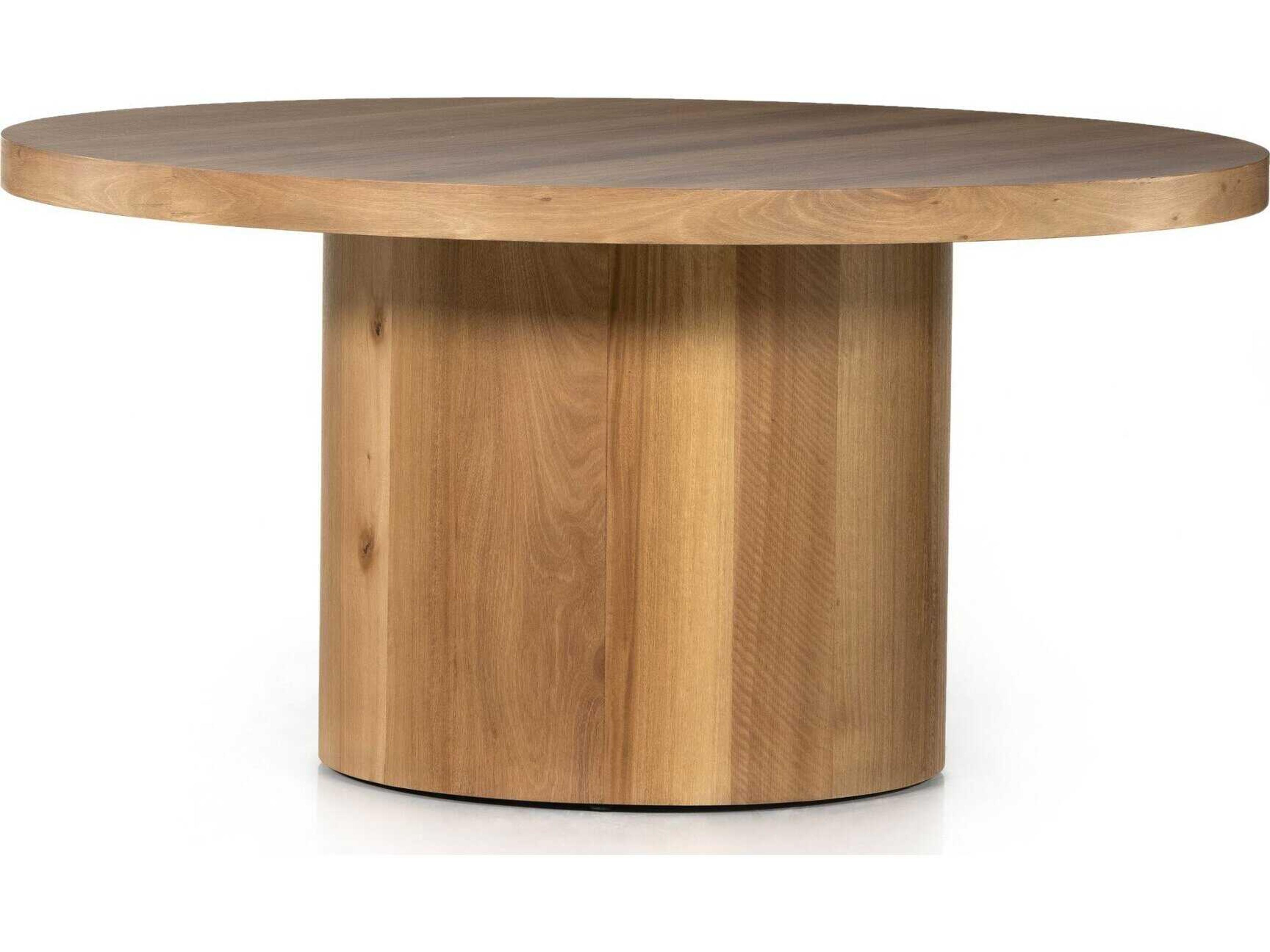 Wesson Hudson Round Wood Natural Yukas Dining Table