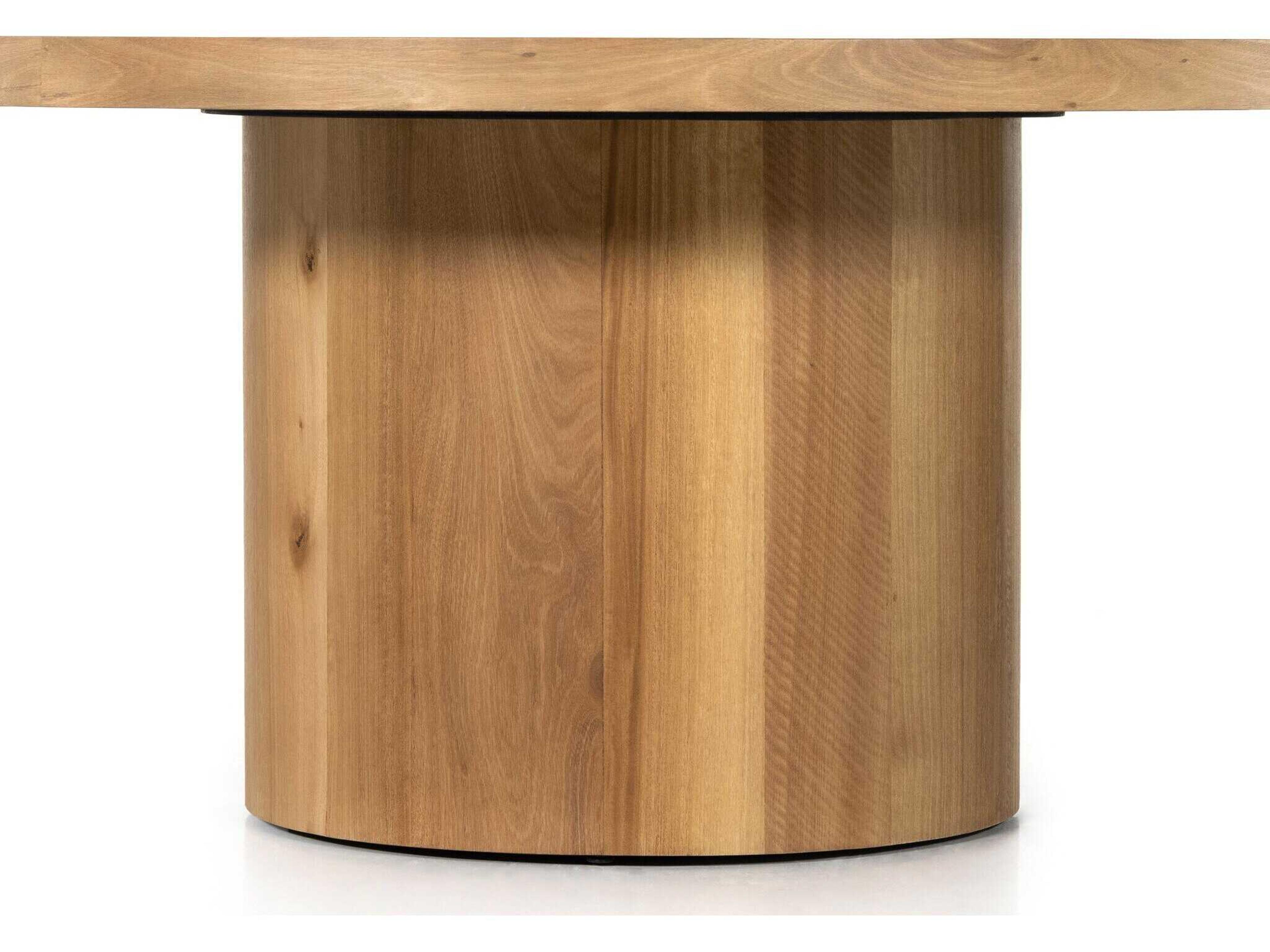 Four Hands Wesson Hudson Round Wood Natural Yukas Dining Table