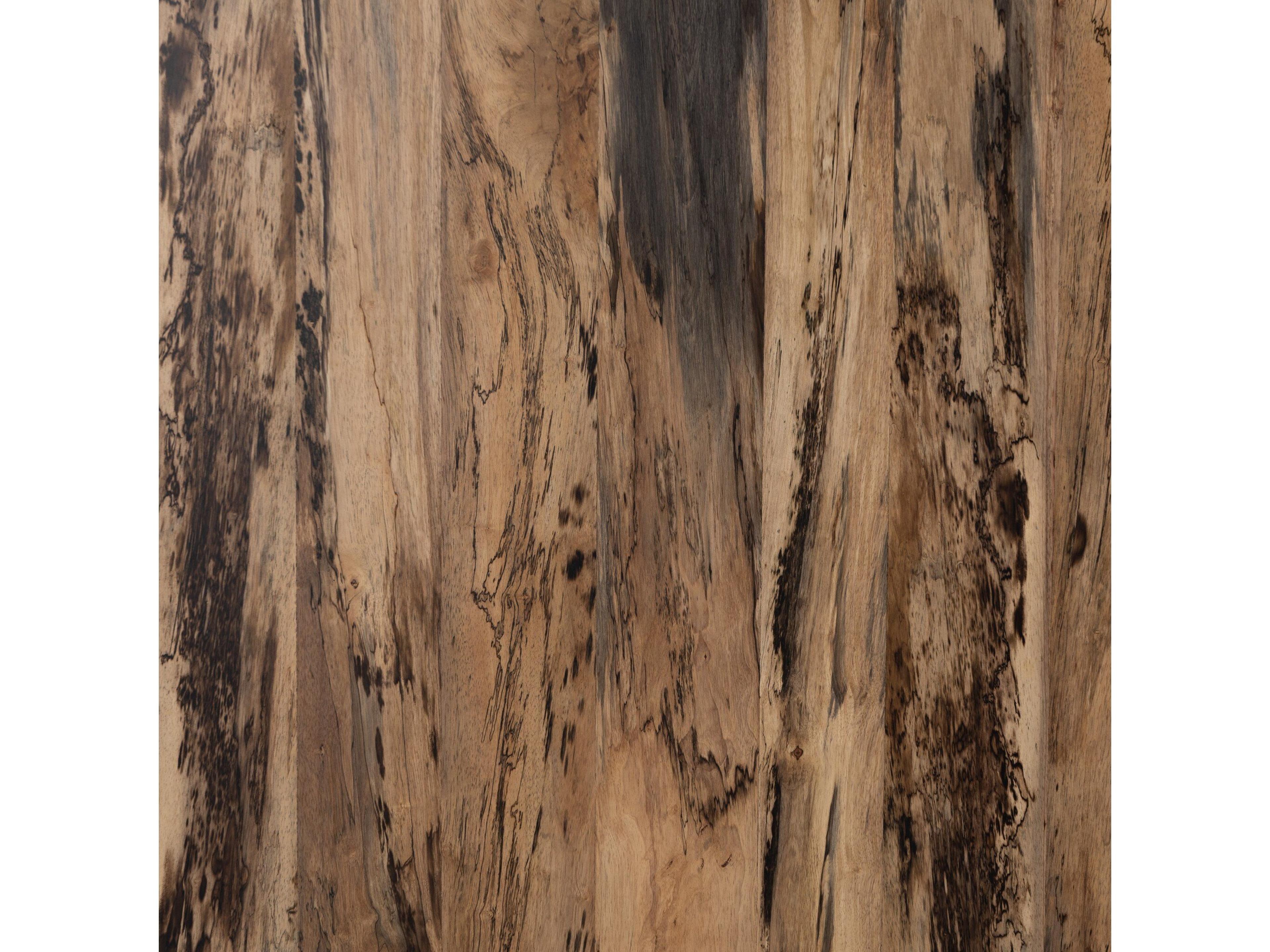 Four Hands Wesson Hudson Round Wood Spalted Primavera Dining Table