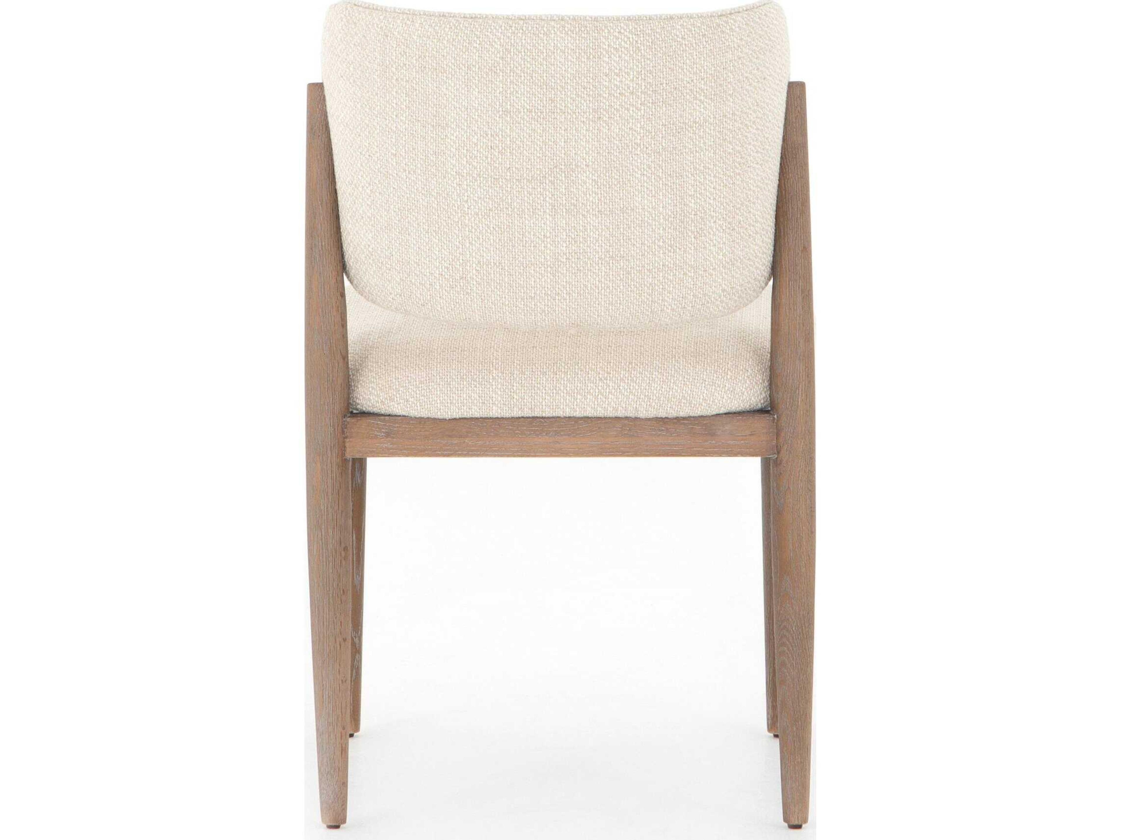 Luxecor Globetrotter Joren Solid Wood Brown Upholstered Side Dining Chair