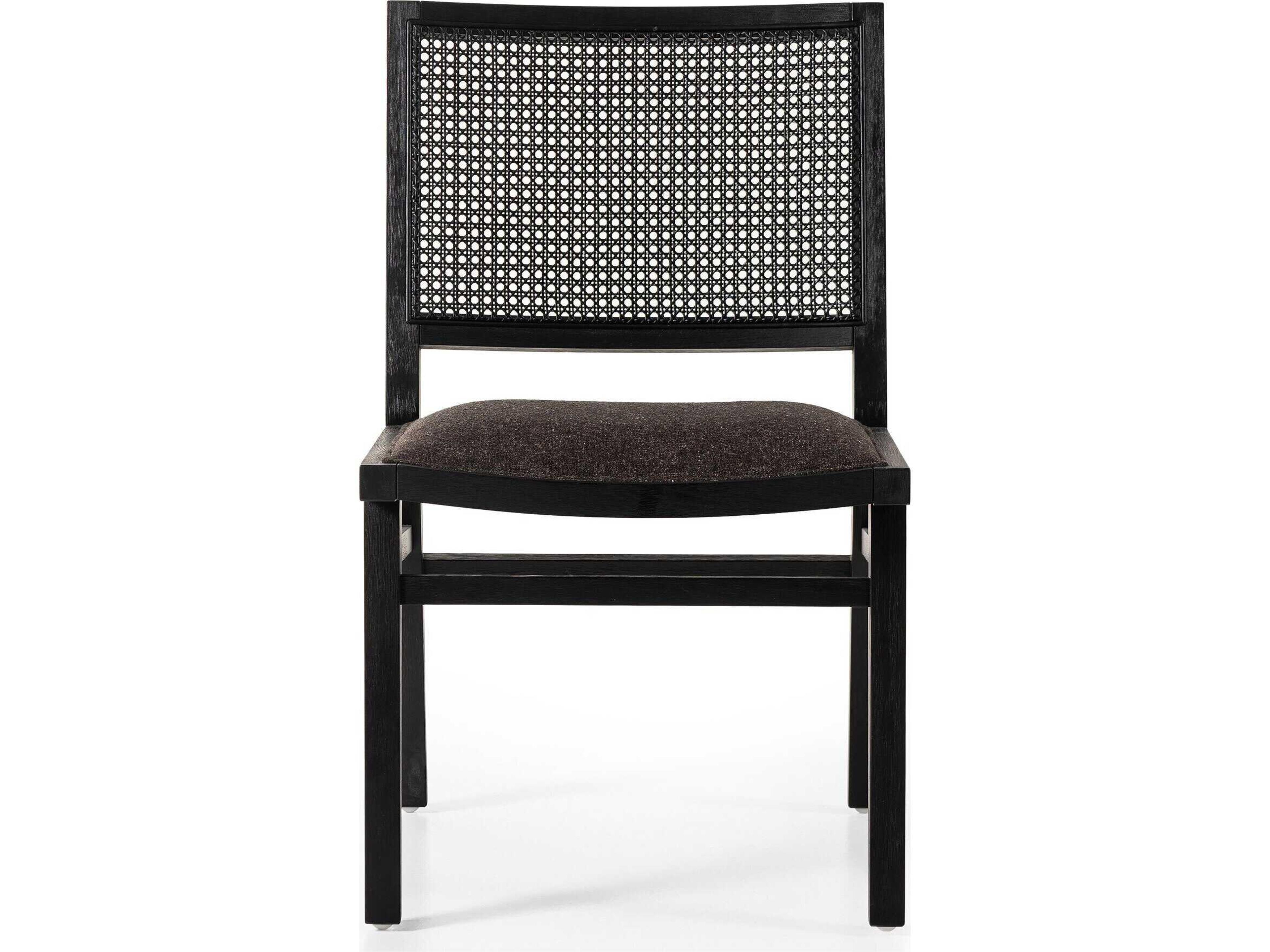 Four Hands Caswell Sage Antwerp Noir Upholstered Beech Wood Dining Chair