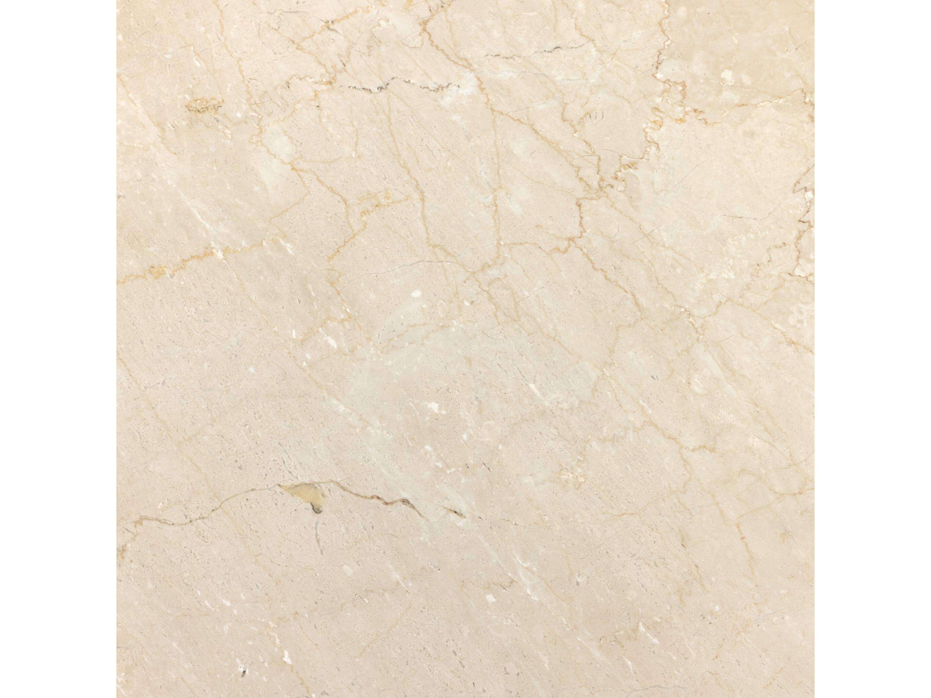 Four Hands Rockwell Belle Cream Marble Round Dining Table