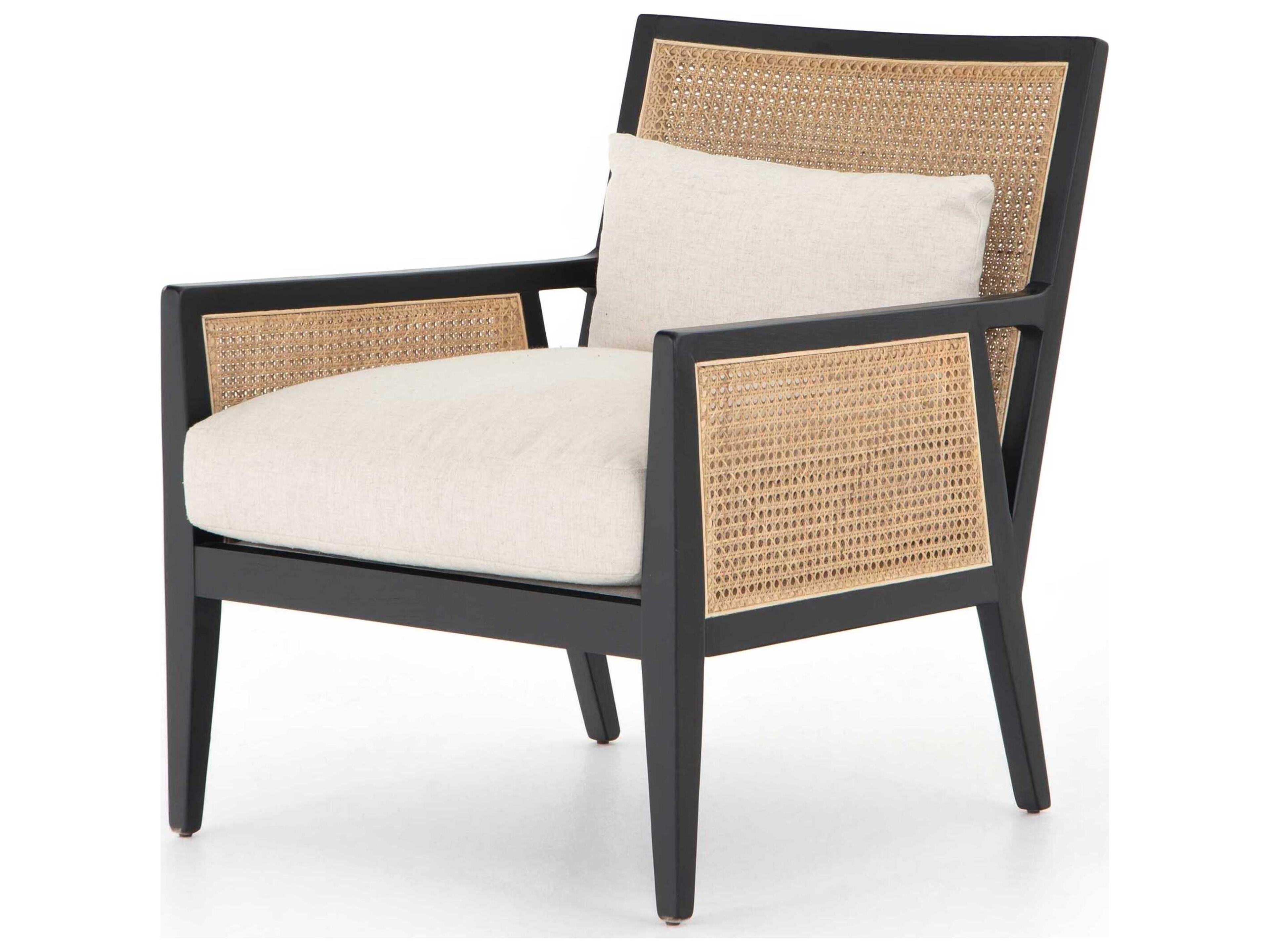 Globetrotter Antonia Black Fabric Accent Chair