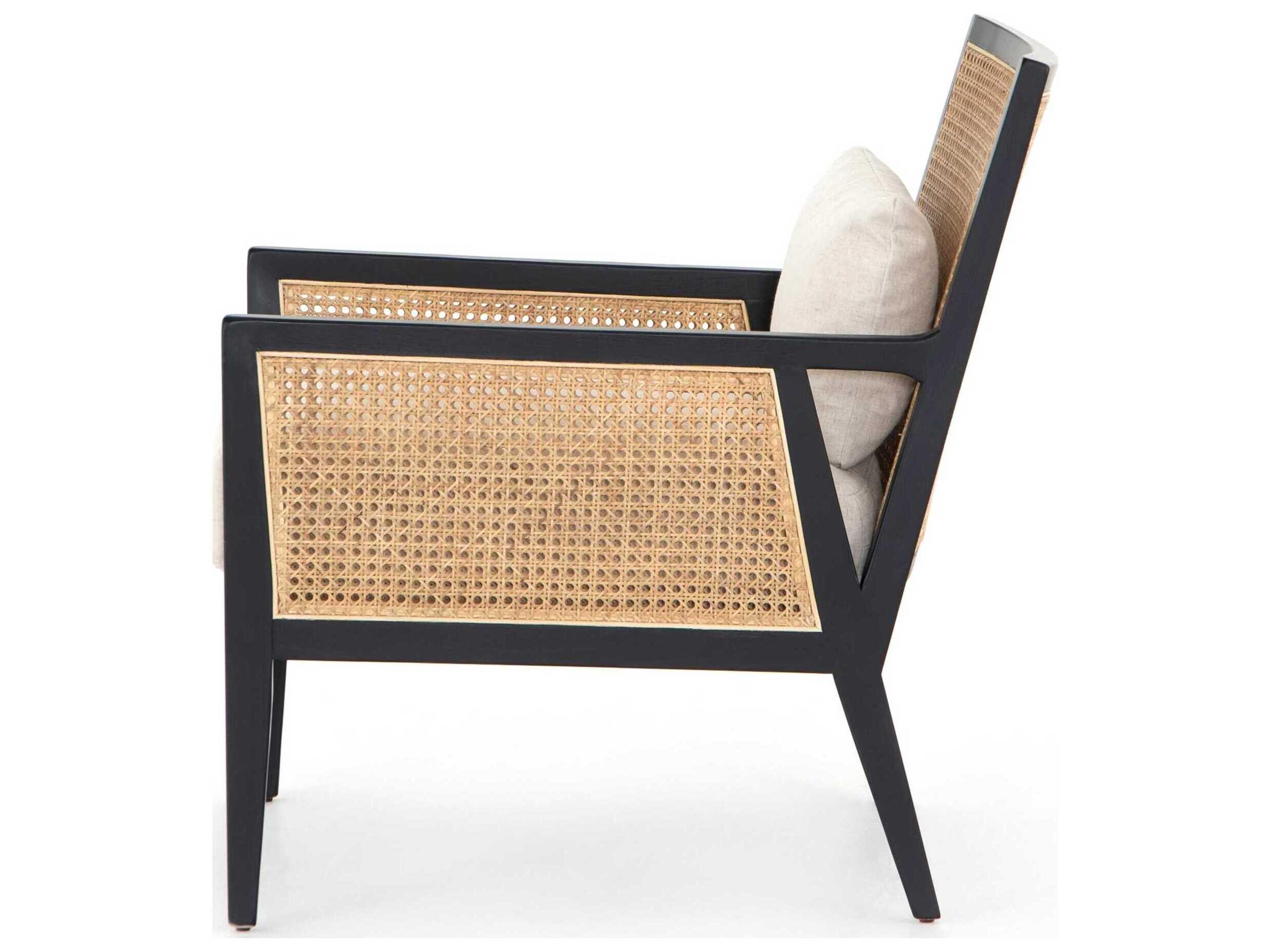 Luxecor Globetrotter Antonia Black Fabric Accent Chair