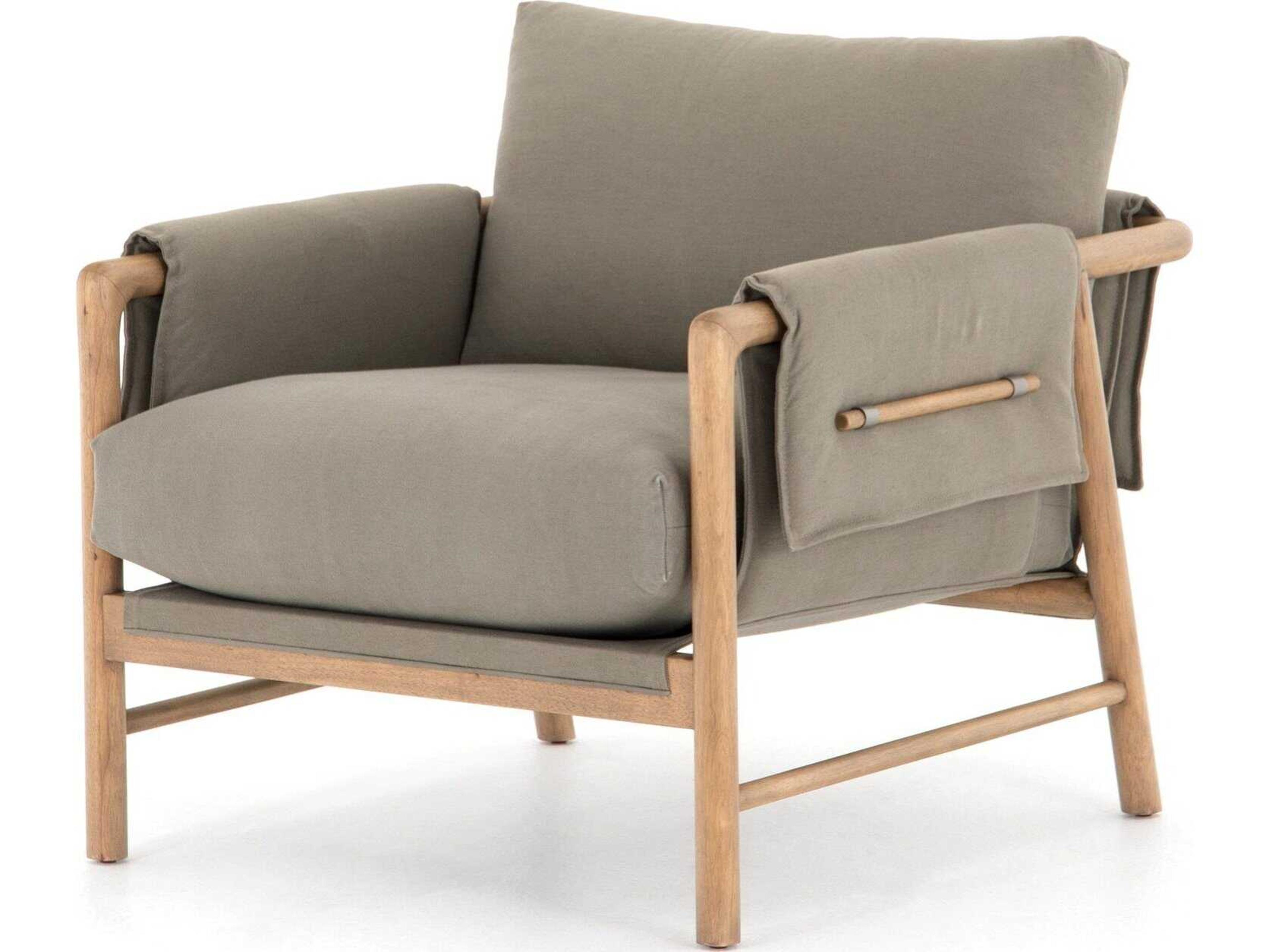 Belfast Harrison Green Fabric Accent Chair