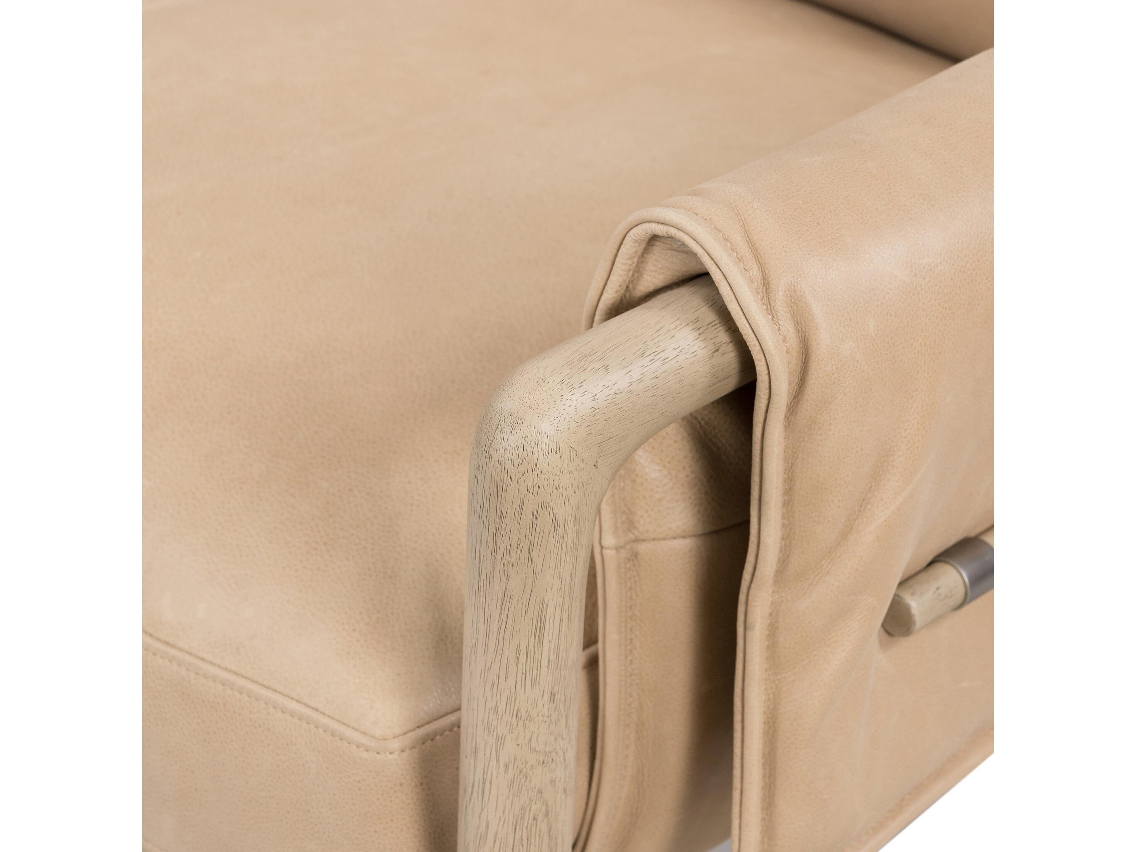 Four Hands Belfast Harrison Brown Leather Accent Chair