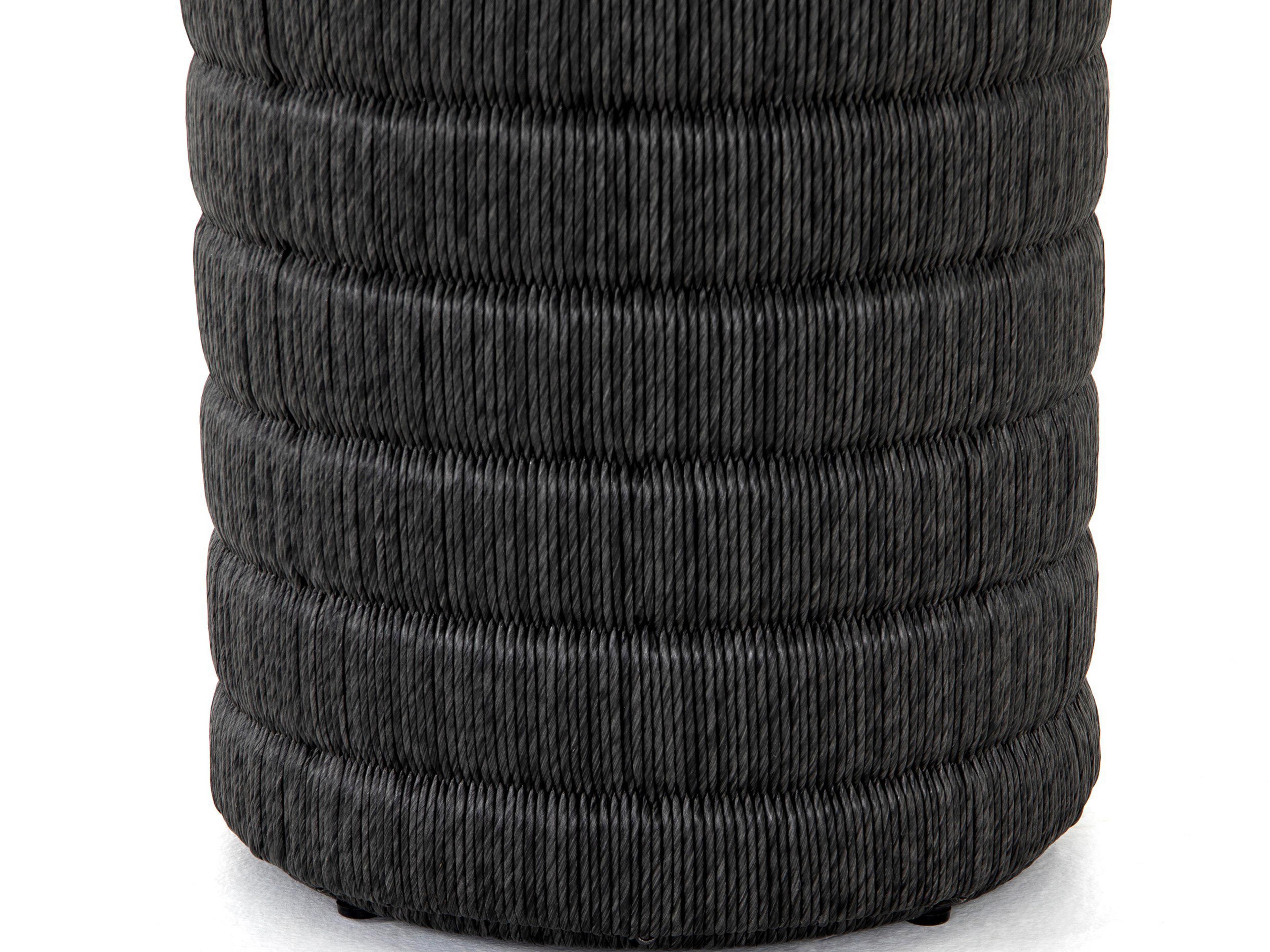 Four Hands Grass Roots Madura End Table-Vintage Coal