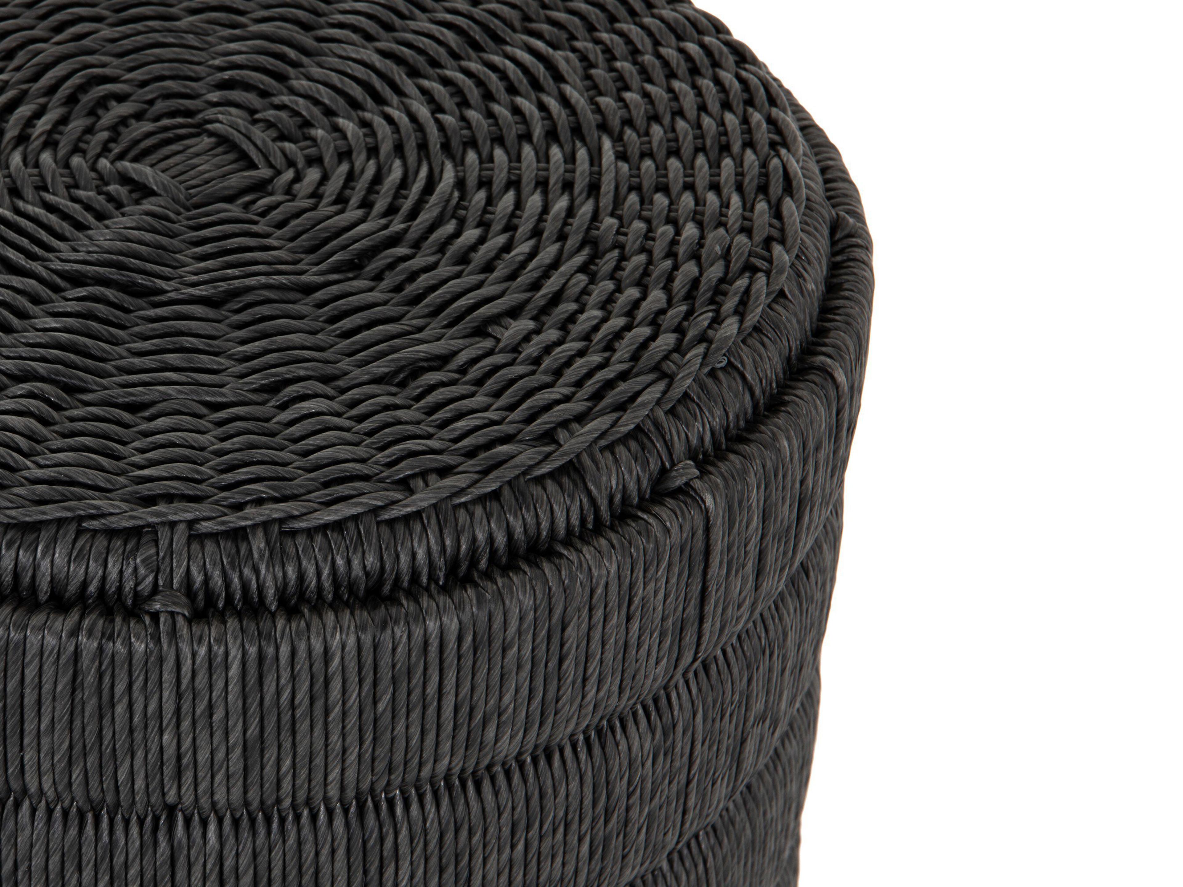 Four Hands Grass Roots Madura End Table-Vintage Coal