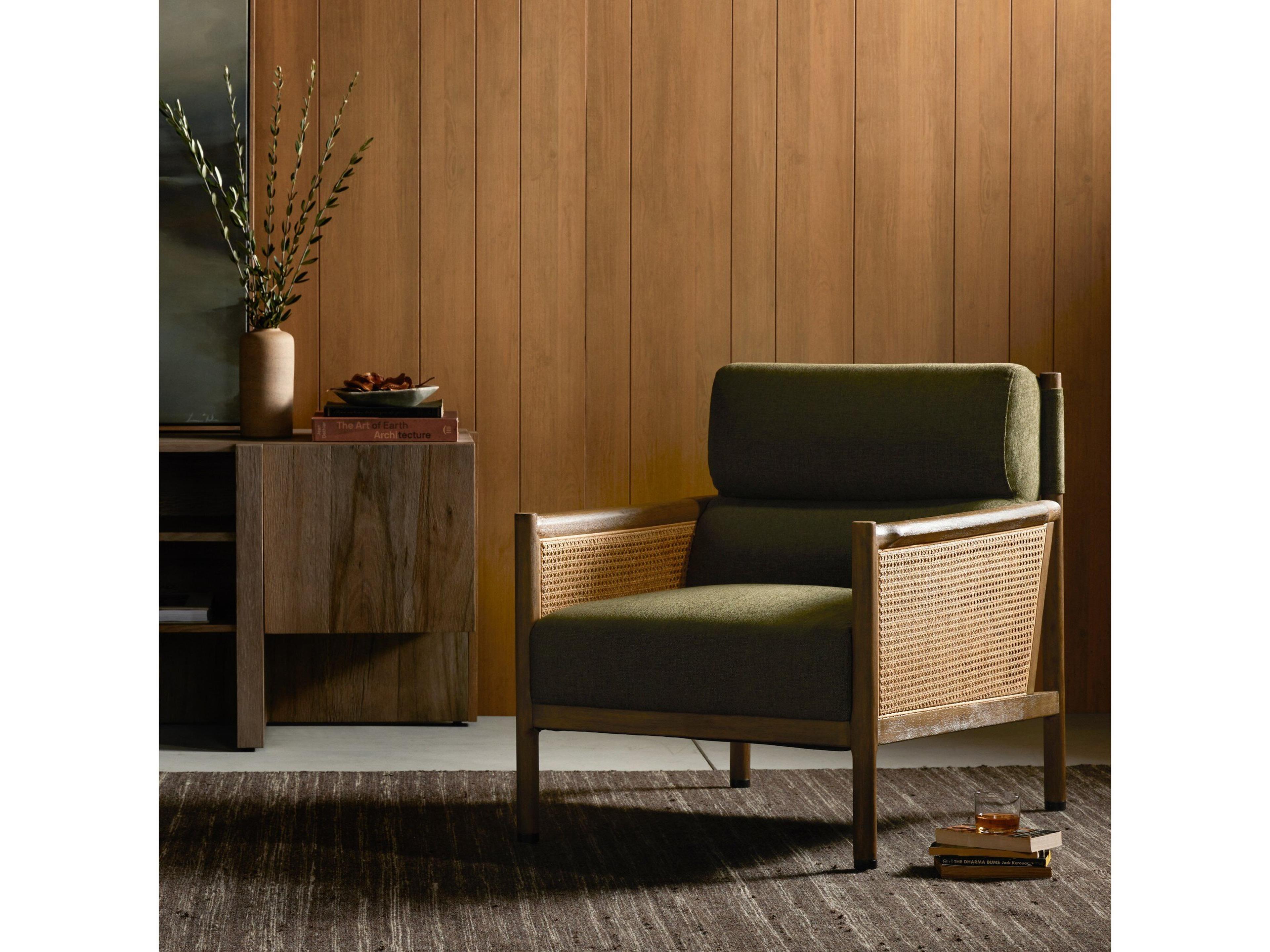 Four Hands Kensington Kempsey Green Fabric Accent Chair