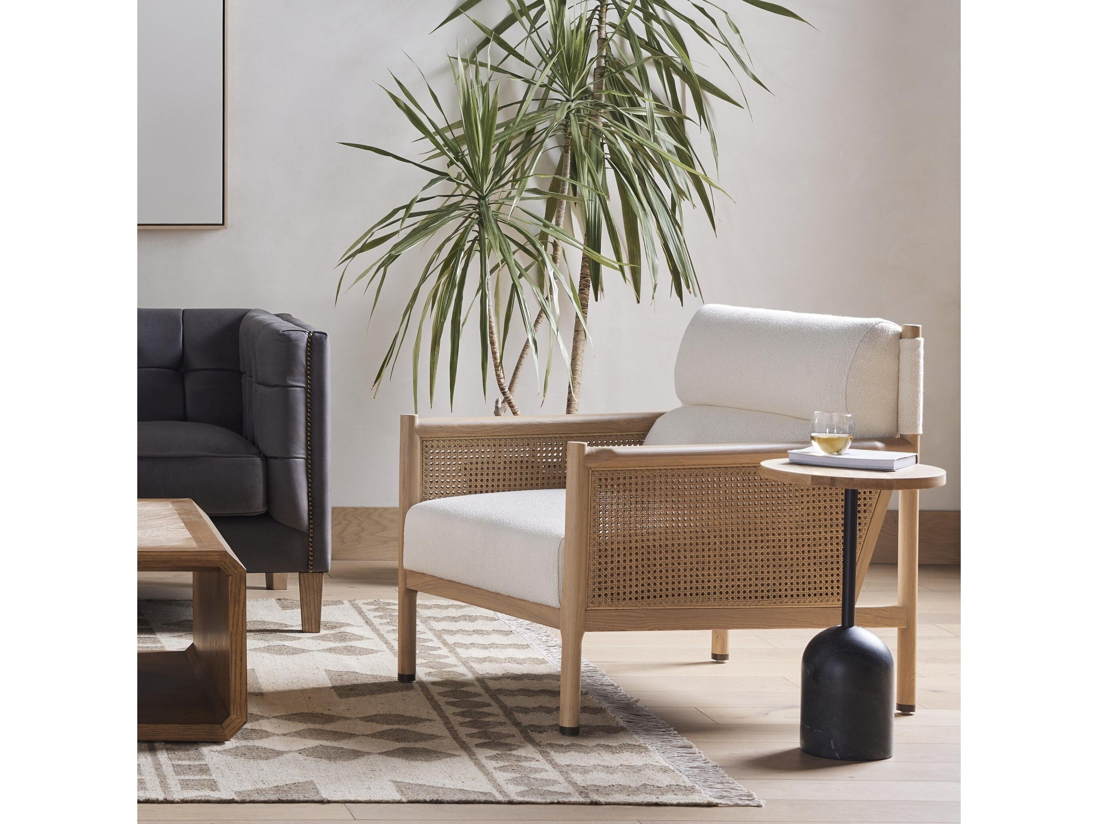 Four Hands Kensington Kempsey Cream Fabric Accent Chair