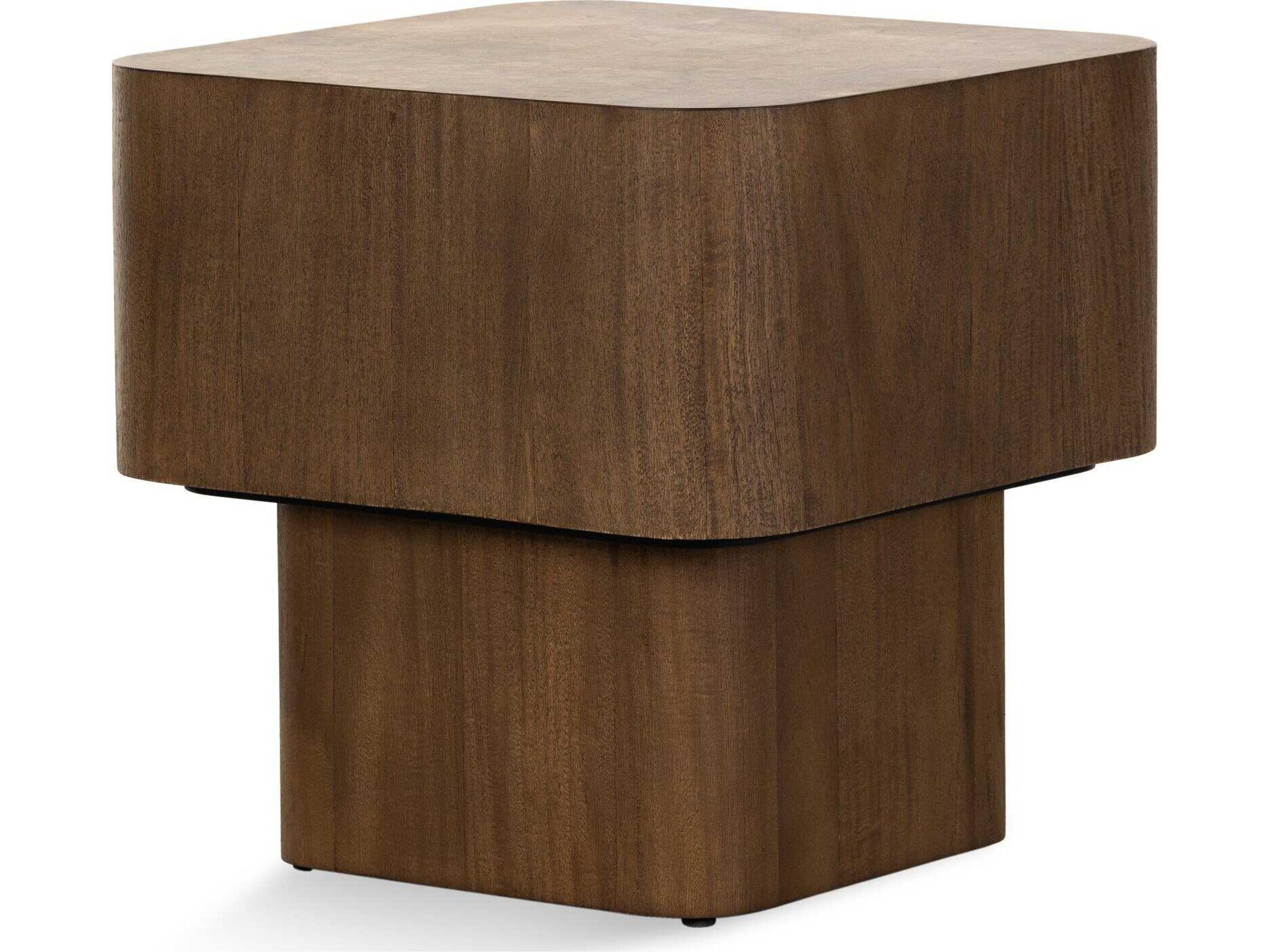 Wesson Blanco Rectangular Wood End Table