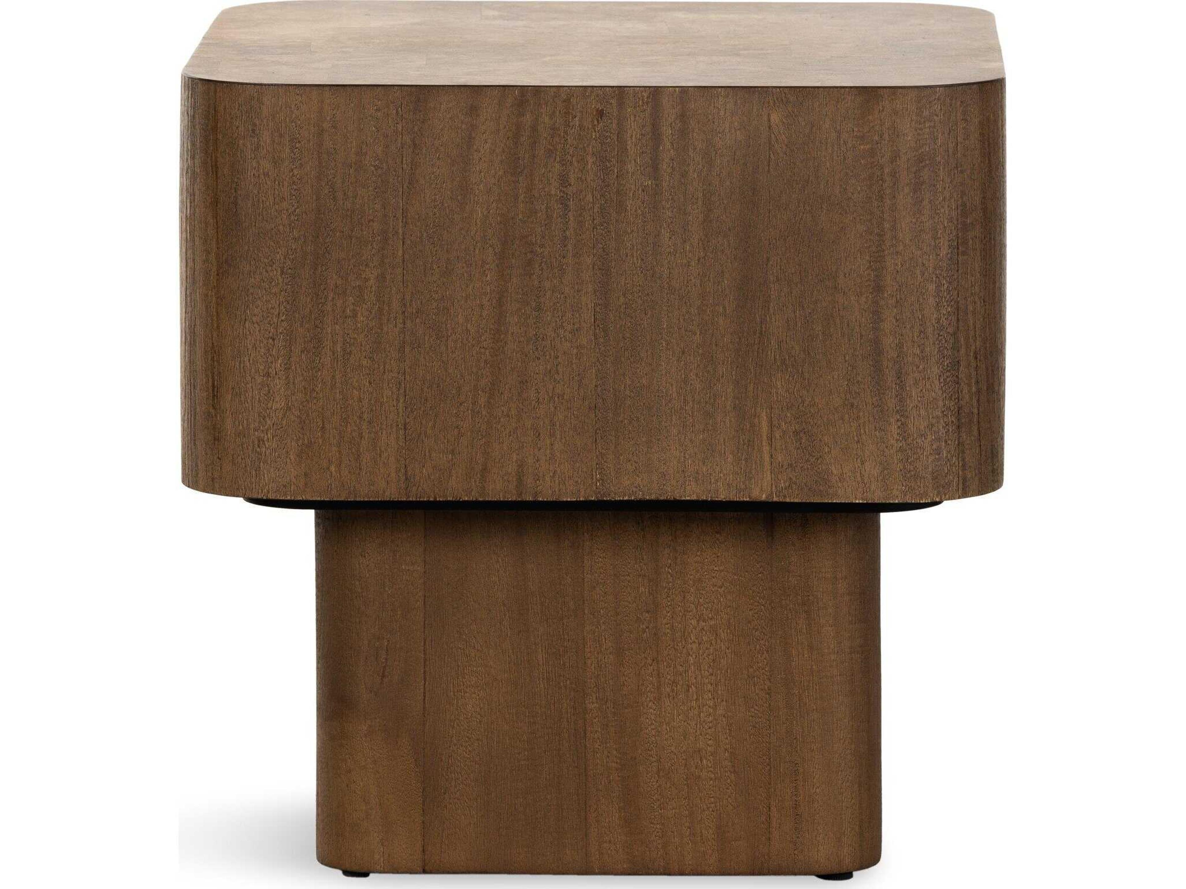 Four Hands Wesson Blanco Rectangular Wood End Table