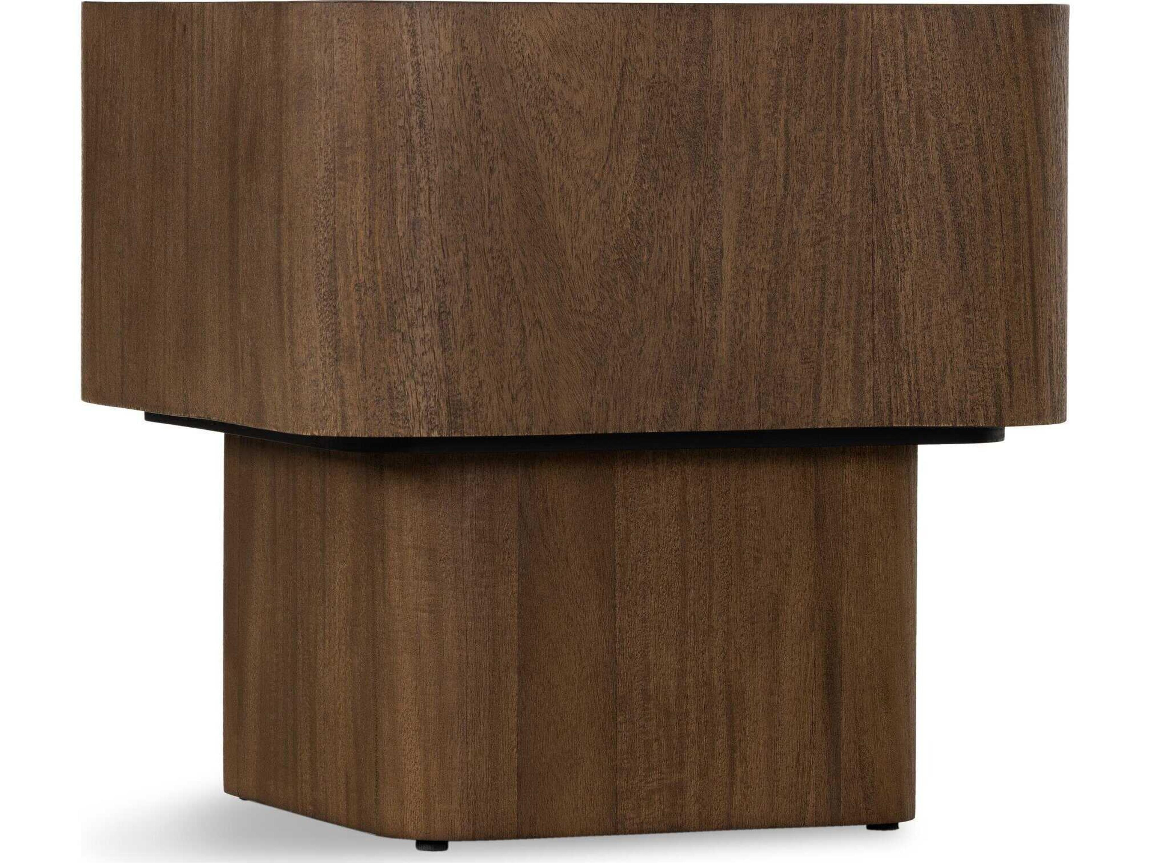 Four Hands Wesson Blanco Rectangular Wood End Table