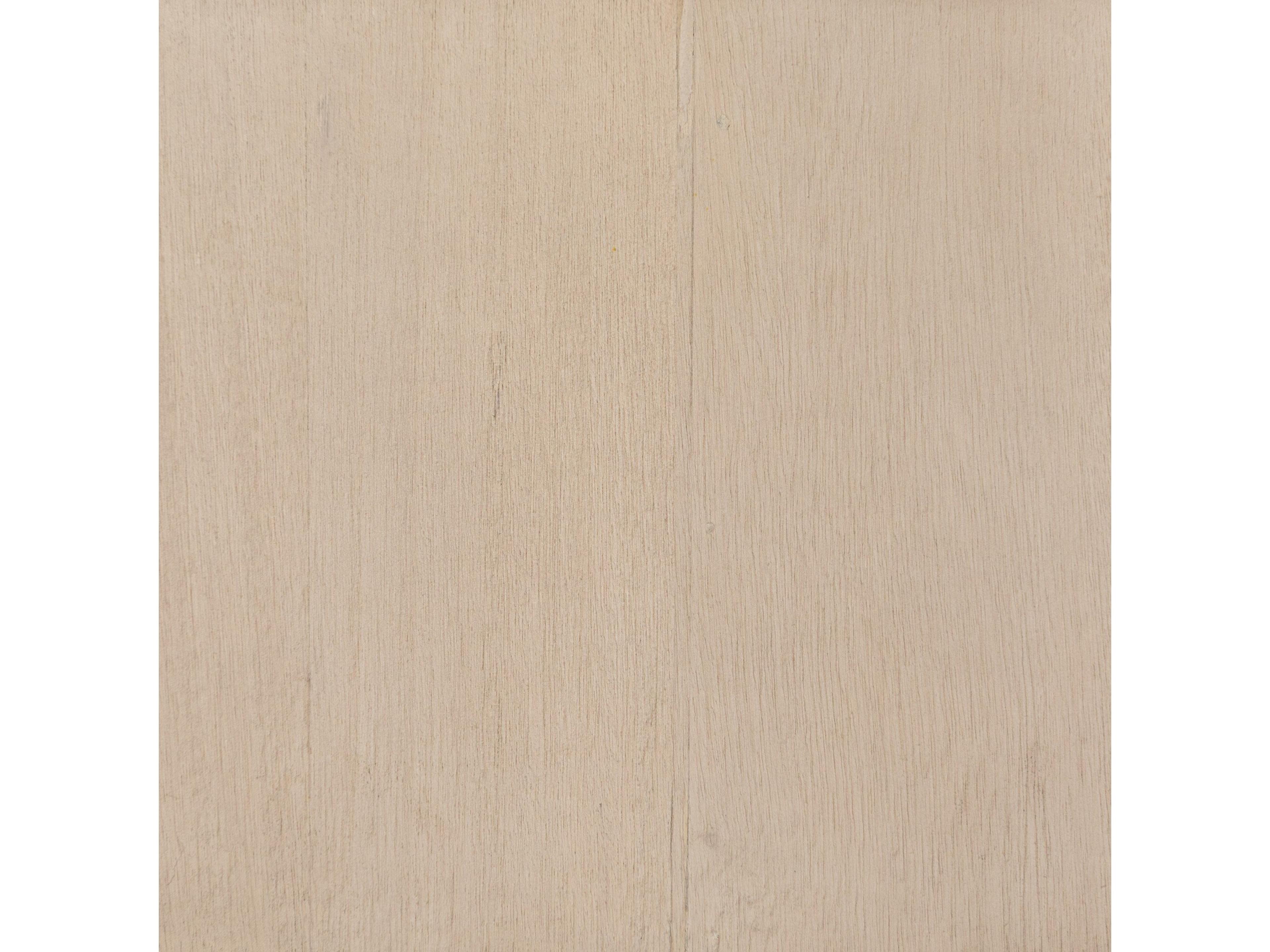 Four Hands Wesson Blanco Square Wood White Mahogany Bleached Burl Coffee Table