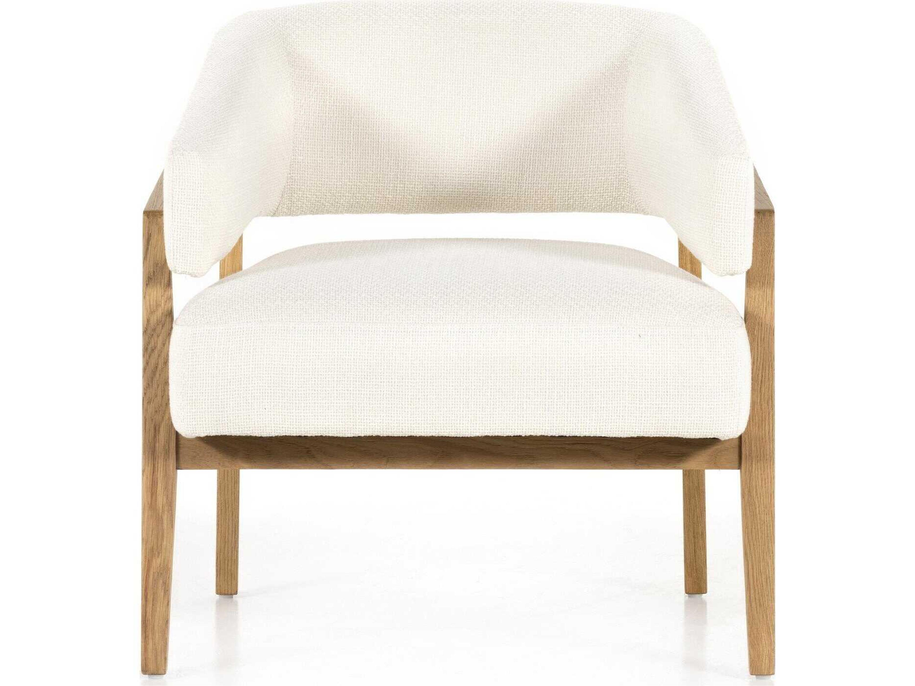 Four Hands Townsend Dexter White Fabric Accent Chair