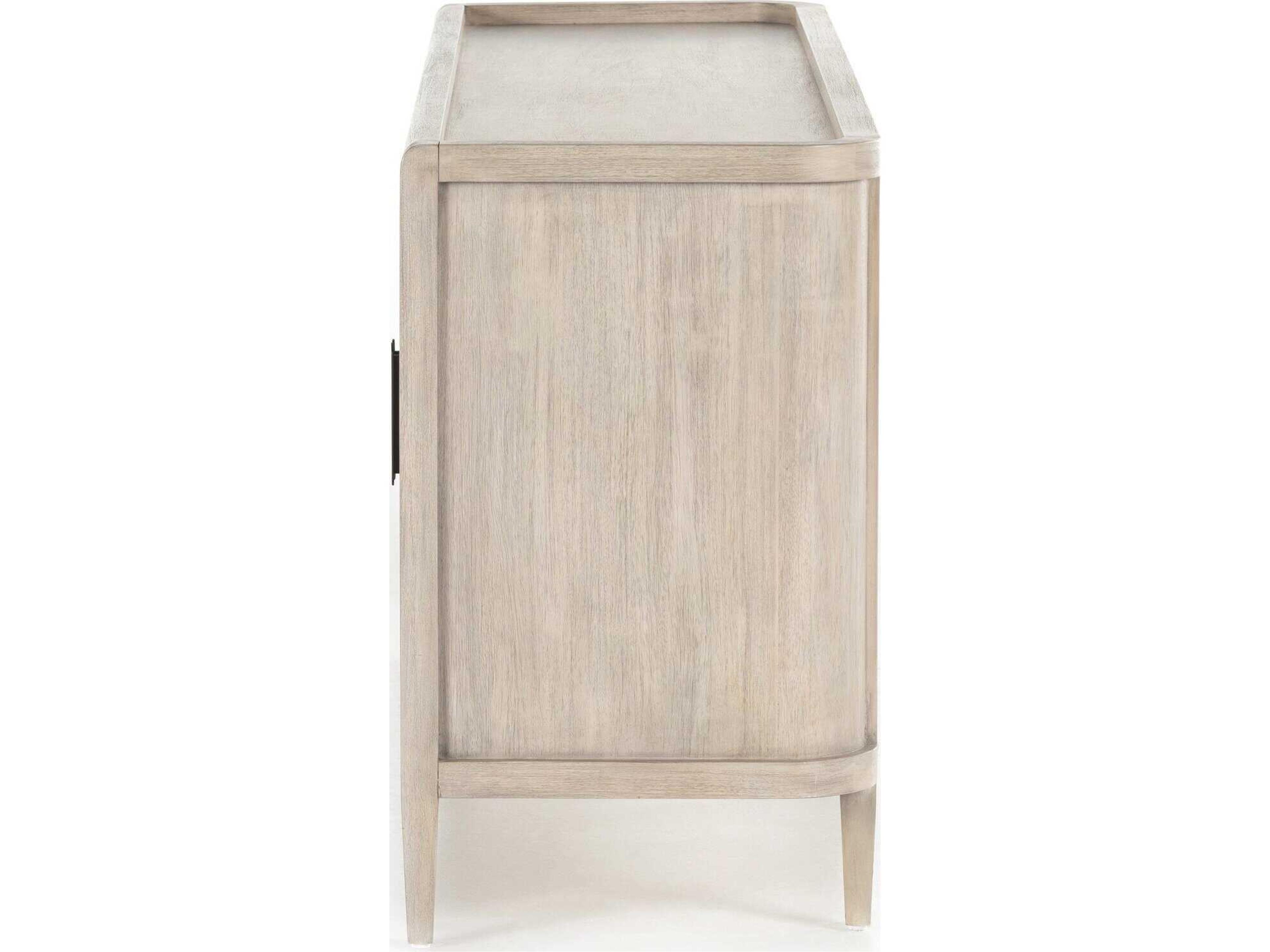 Four Hands Callahan Arlo 75" Mahogany Wood Ash Grey Black Sideboard