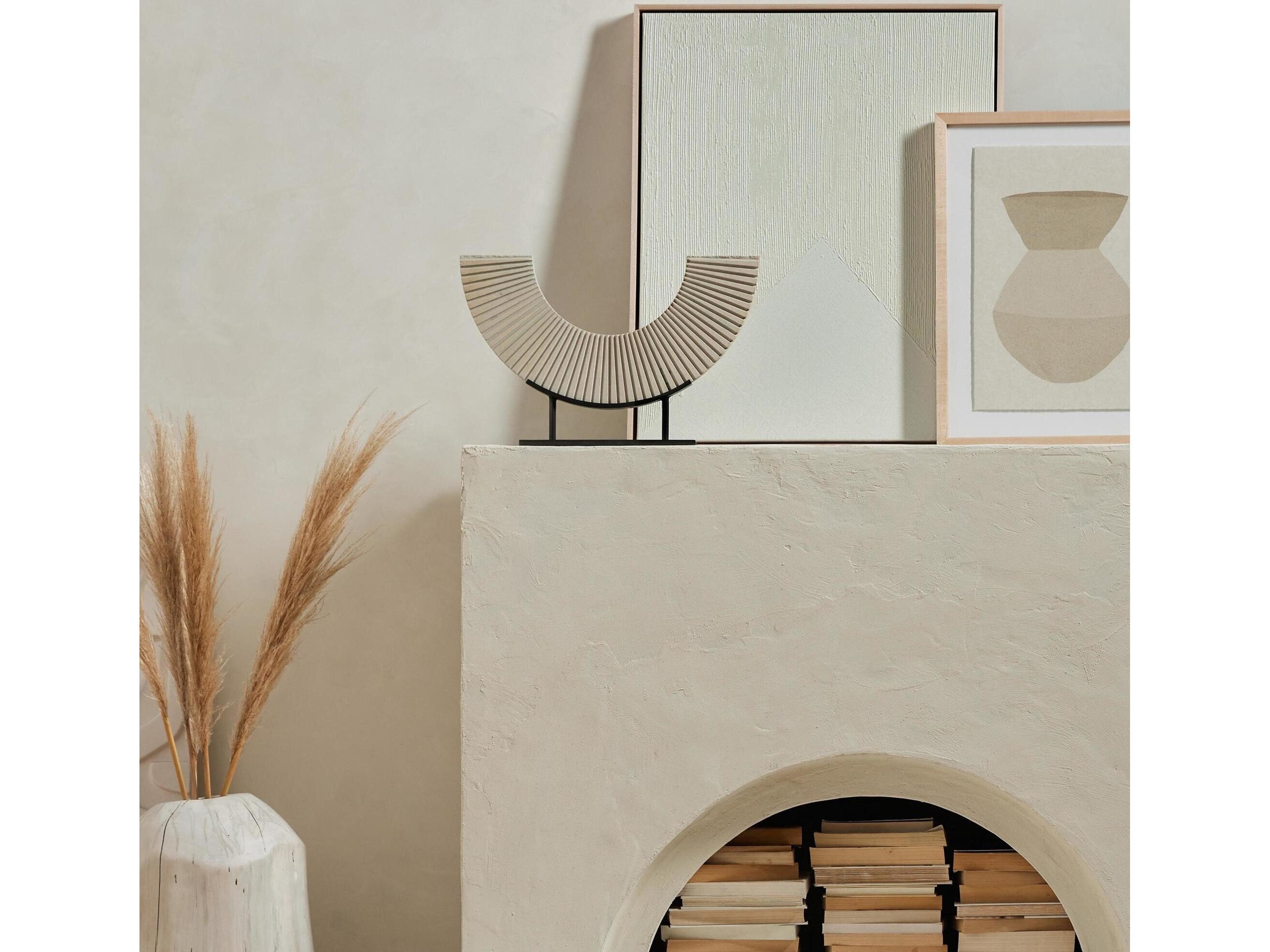 Four Hands Marlow Heartsmere Marble Sandstone Sculpture