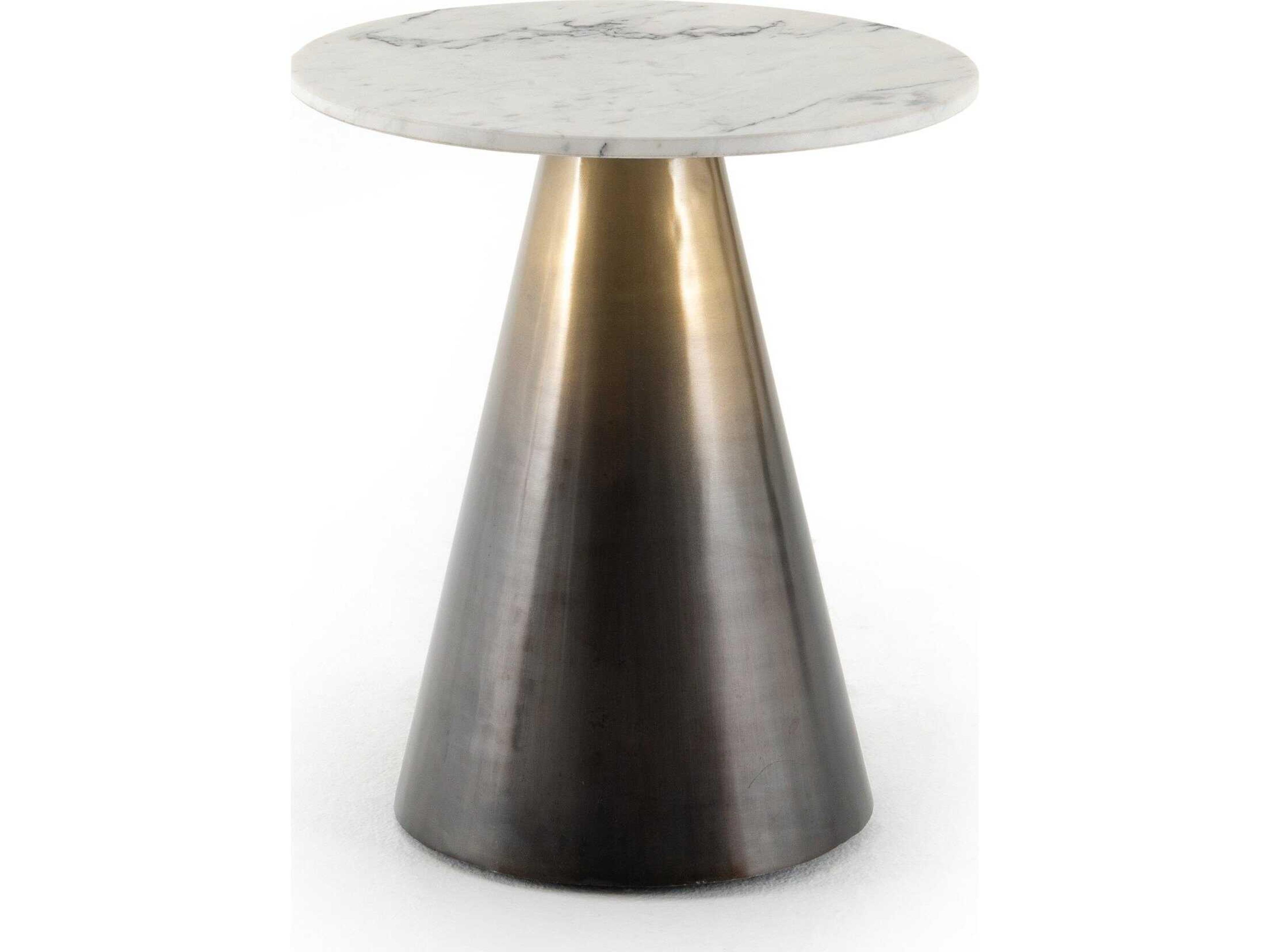 Armon End Table Asher Collection Marble Top