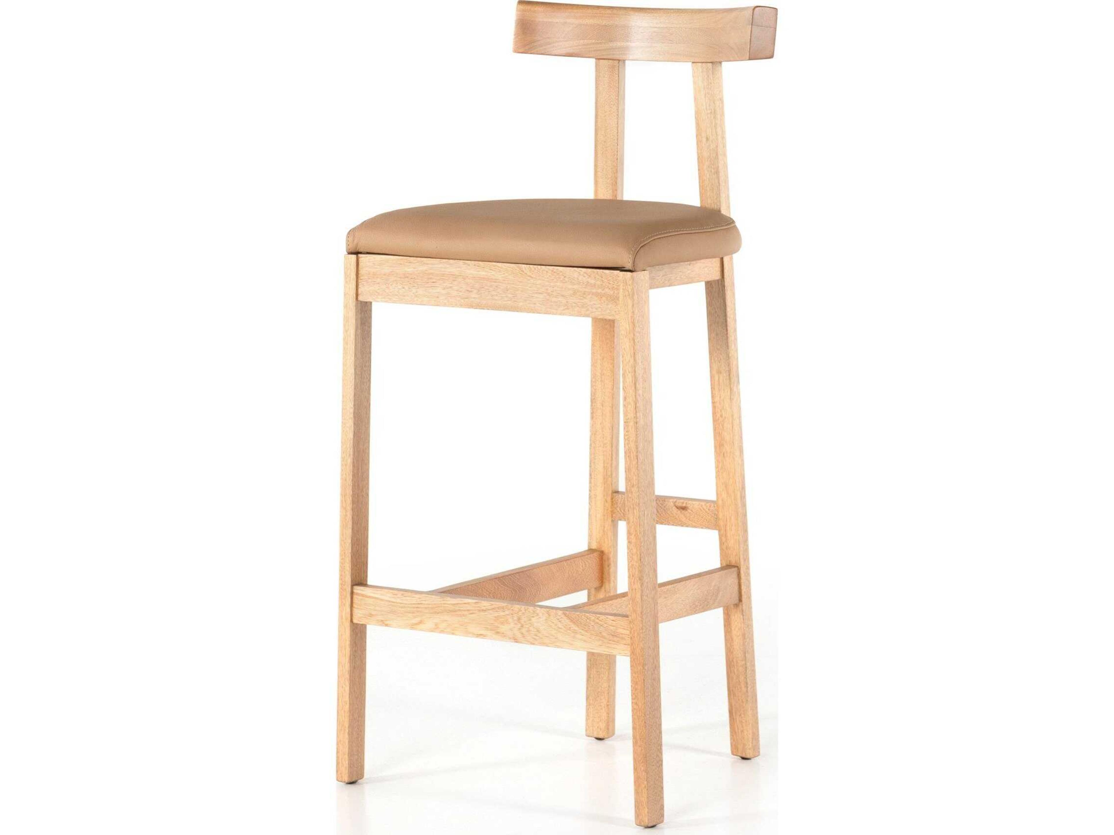 Sevilla Tex Natural Leather  Bar Stool