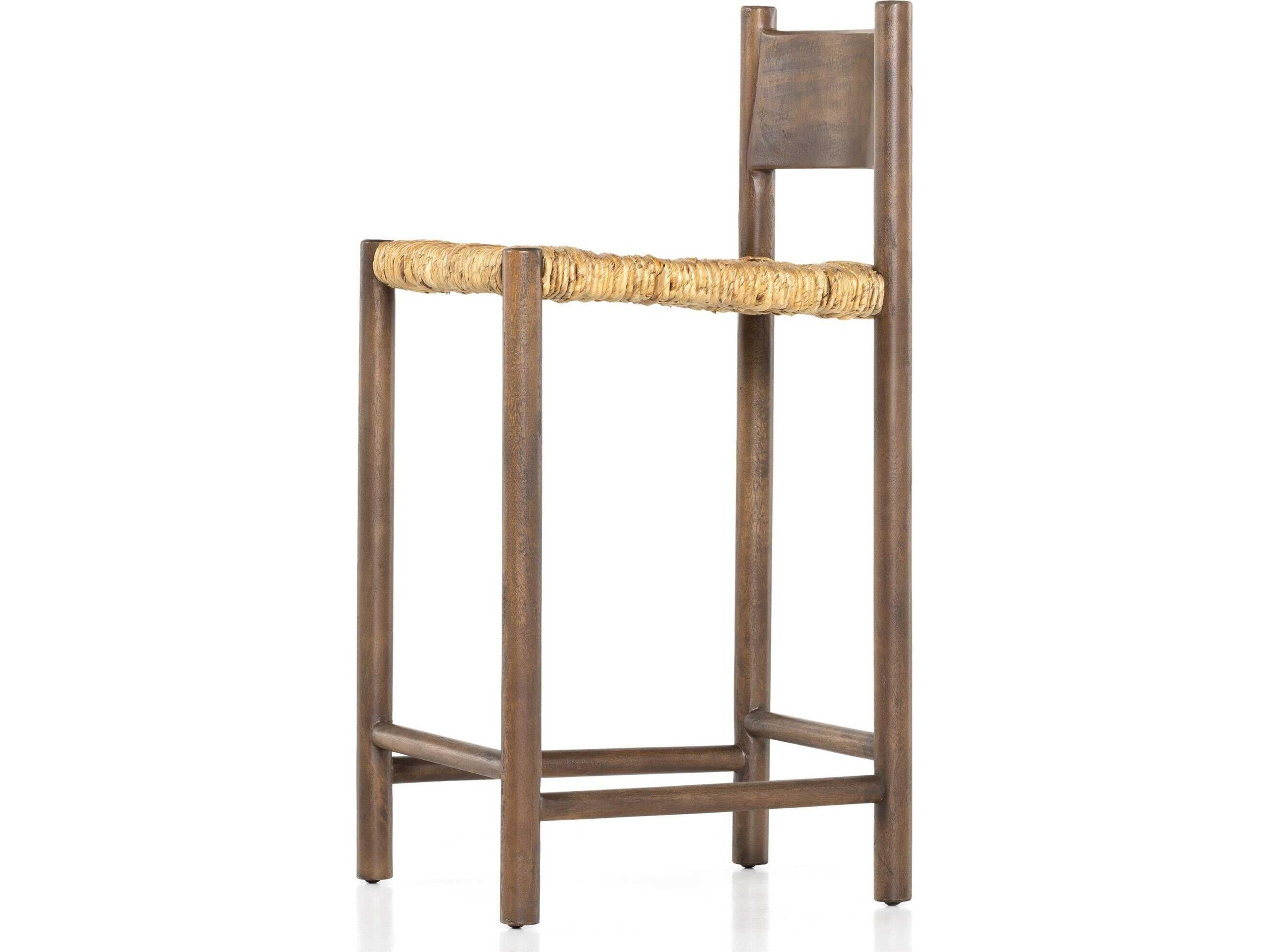 Luxecor Globetrotter Largo Mango Wood Russet Slight Dark Bleaching Counter Stool