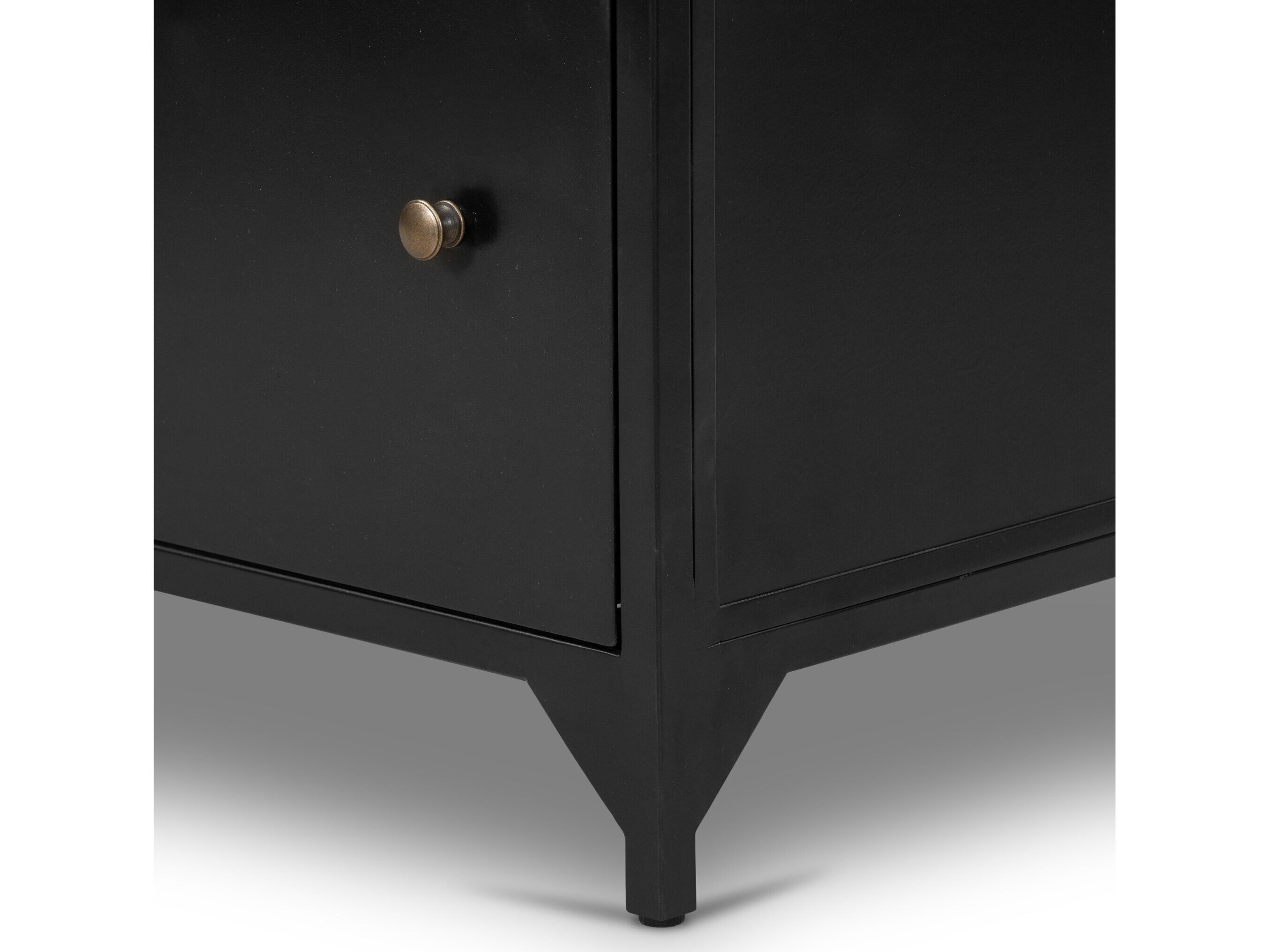 Four Hands Belmont Belmont Black Large Storage Nightstand