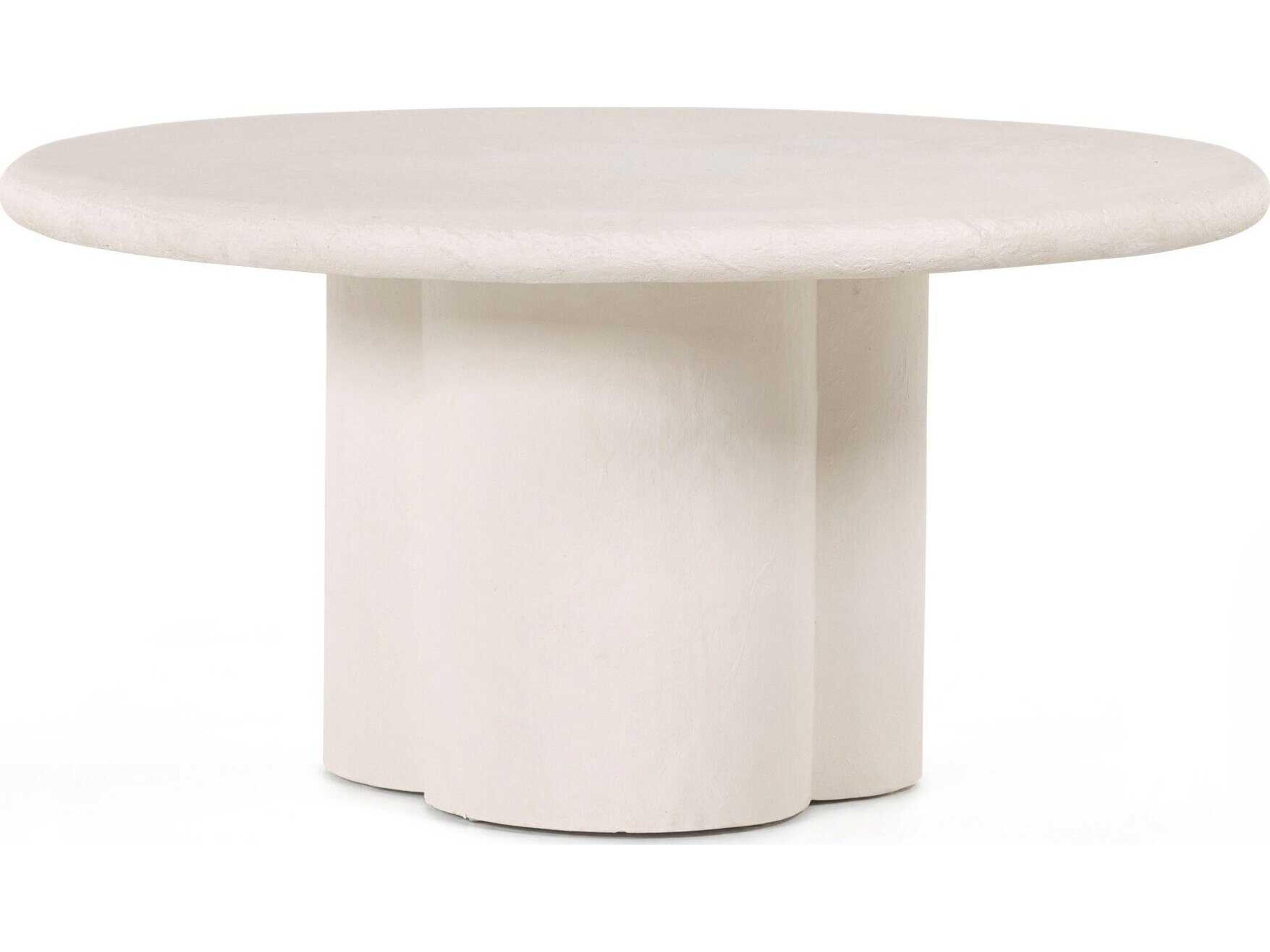 Four Hands Constantine Grano Plaster Molded Concrete Dining Table
