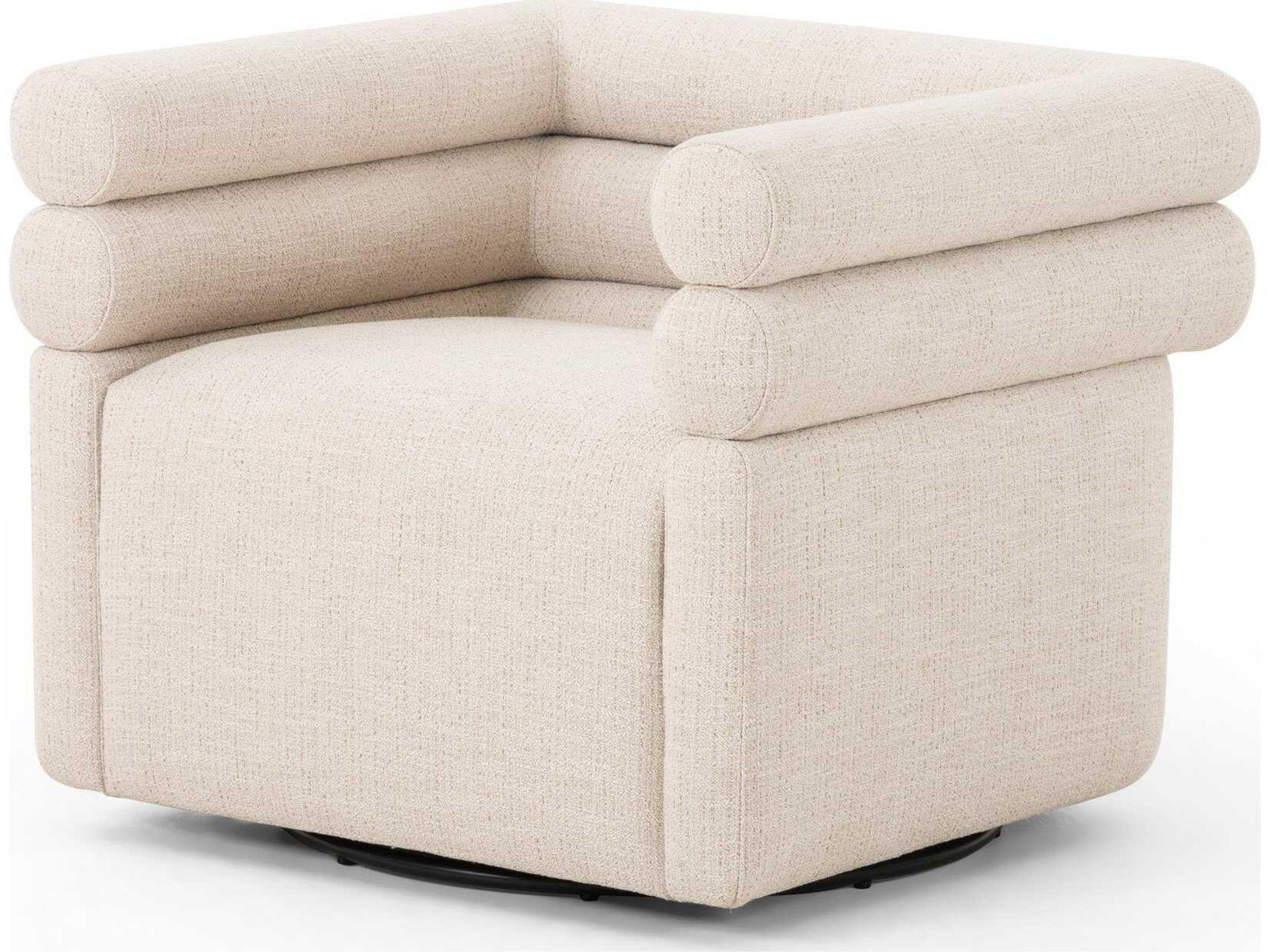 Grayson Evie Cream Fabric Accent Chair