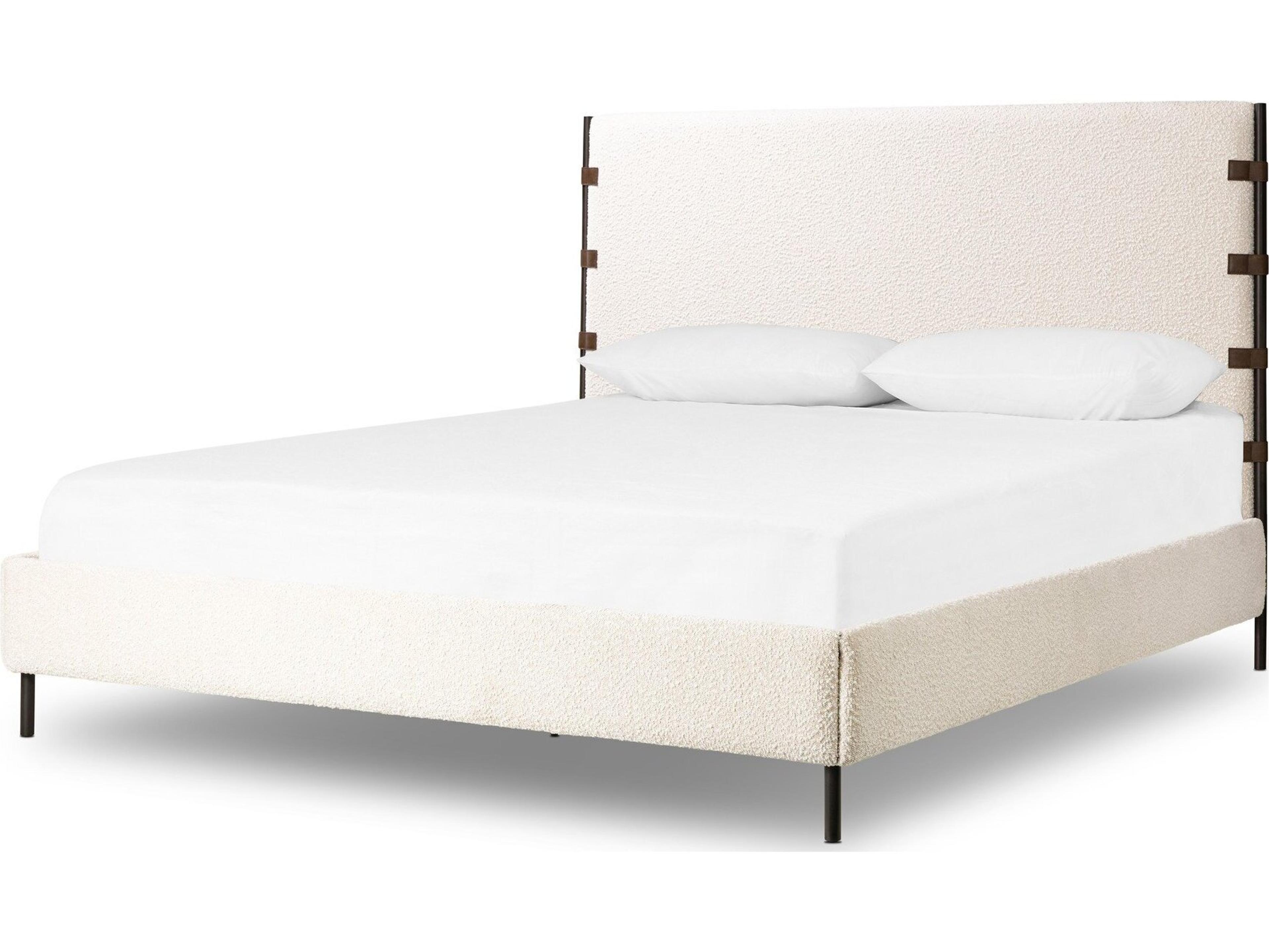 Irondale Natural Upholstered California King Platform Bed