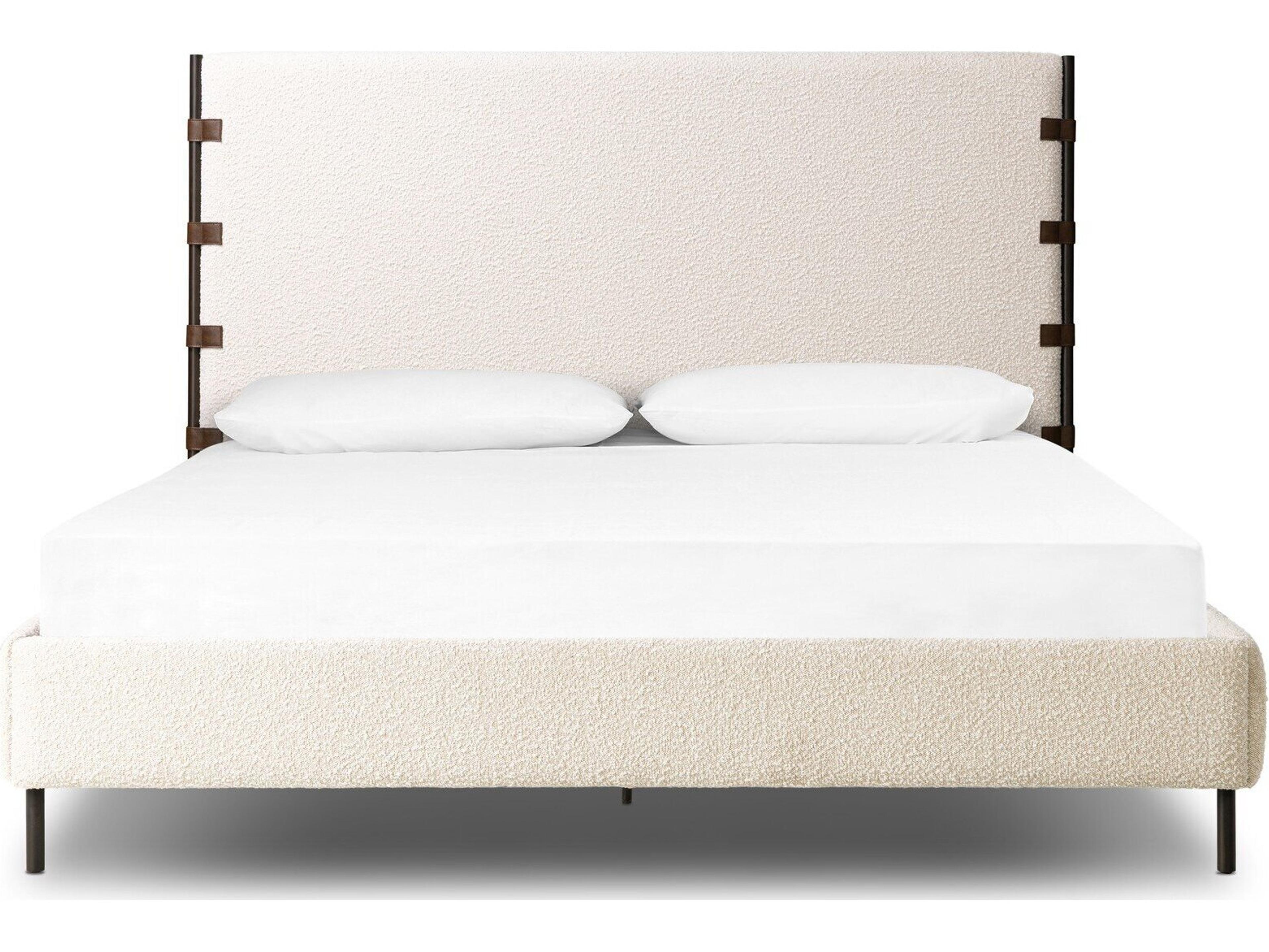 Four Hands Irondale Natural Upholstered California King Platform Bed