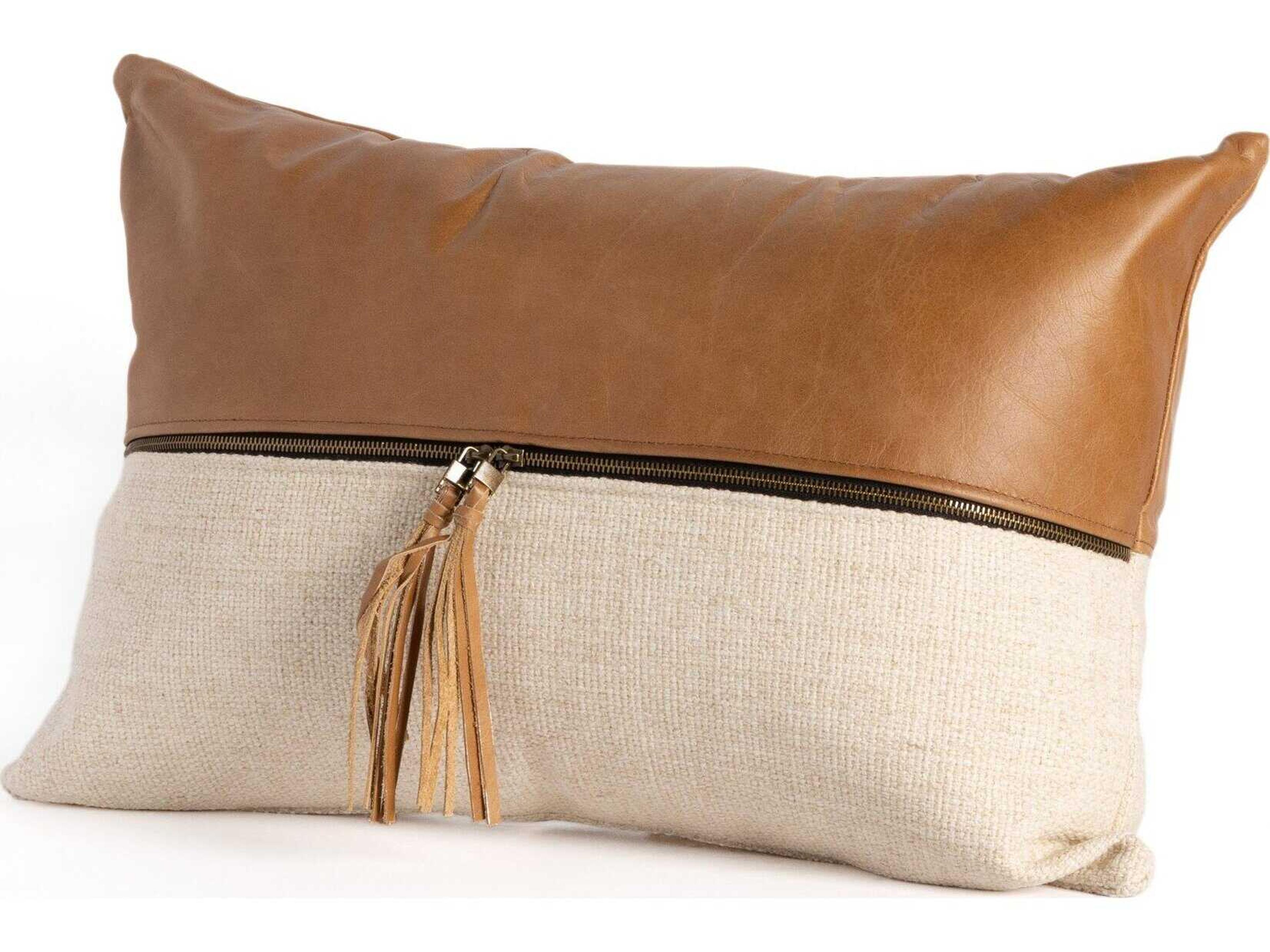 Westgate Leather & Linen Pillow