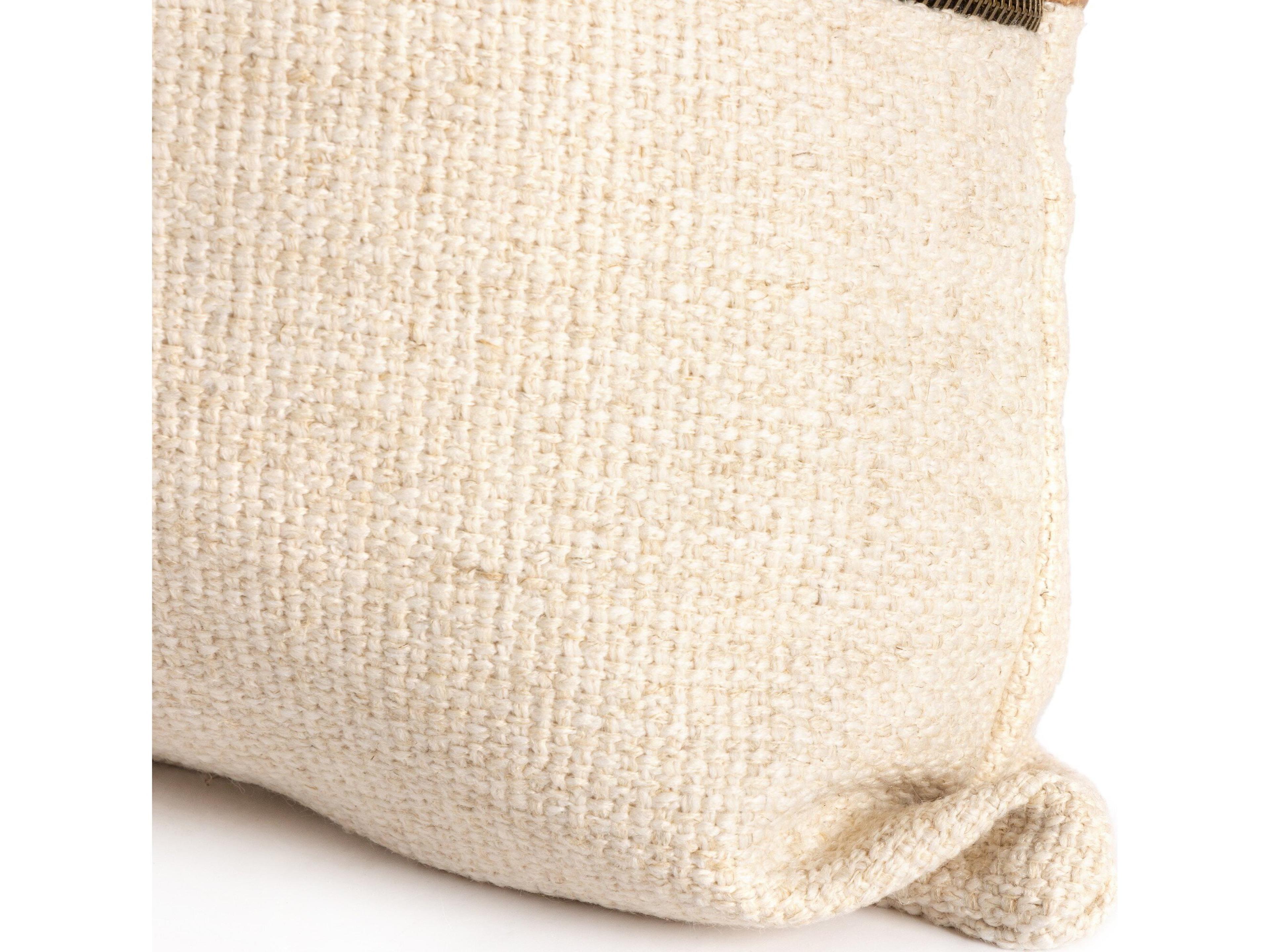 Four Hands Westgate Leather & Linen Pillow