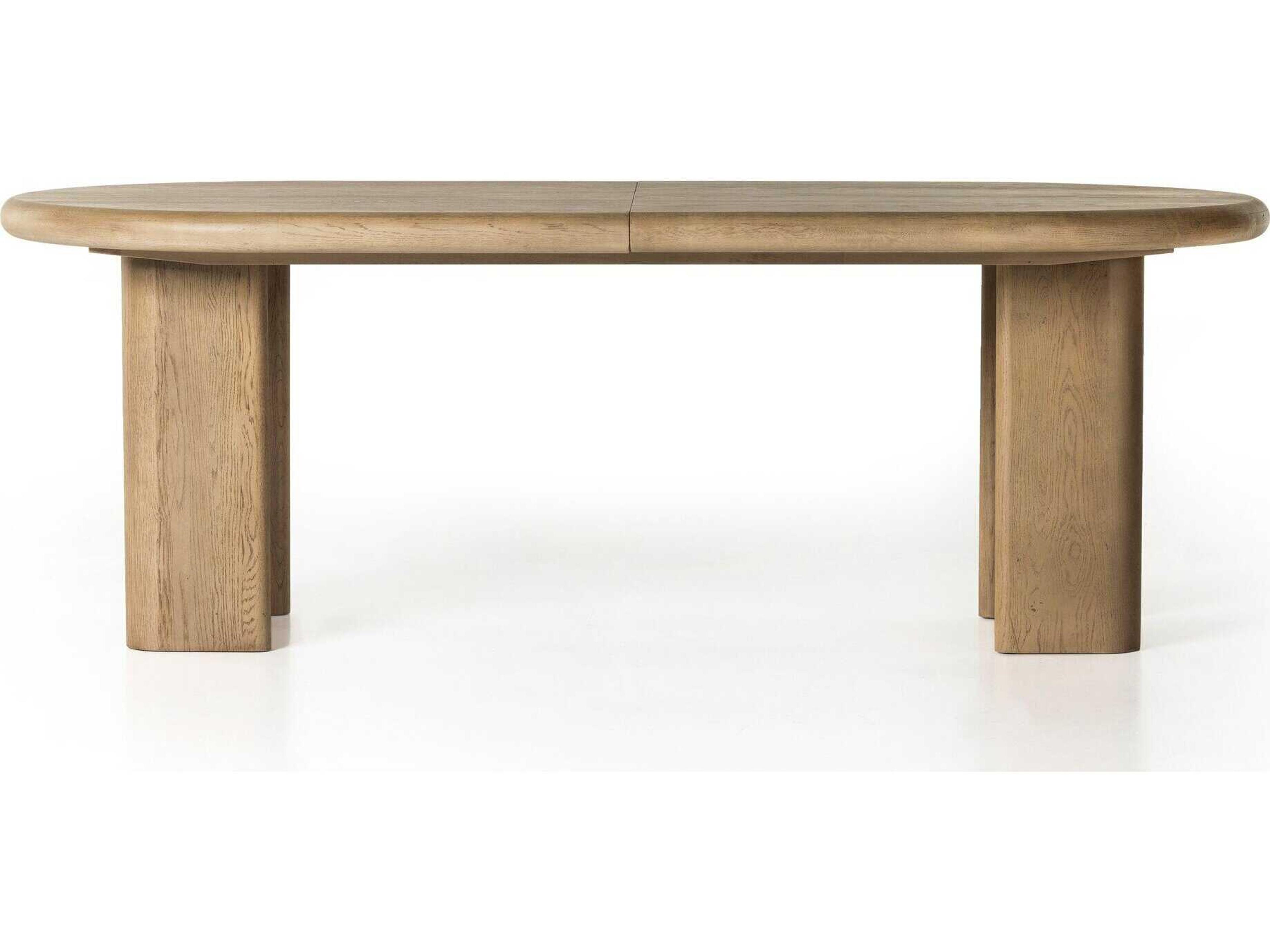 Four Hands Haiden Jaylen Light Oak Veneer Extension Dining Table