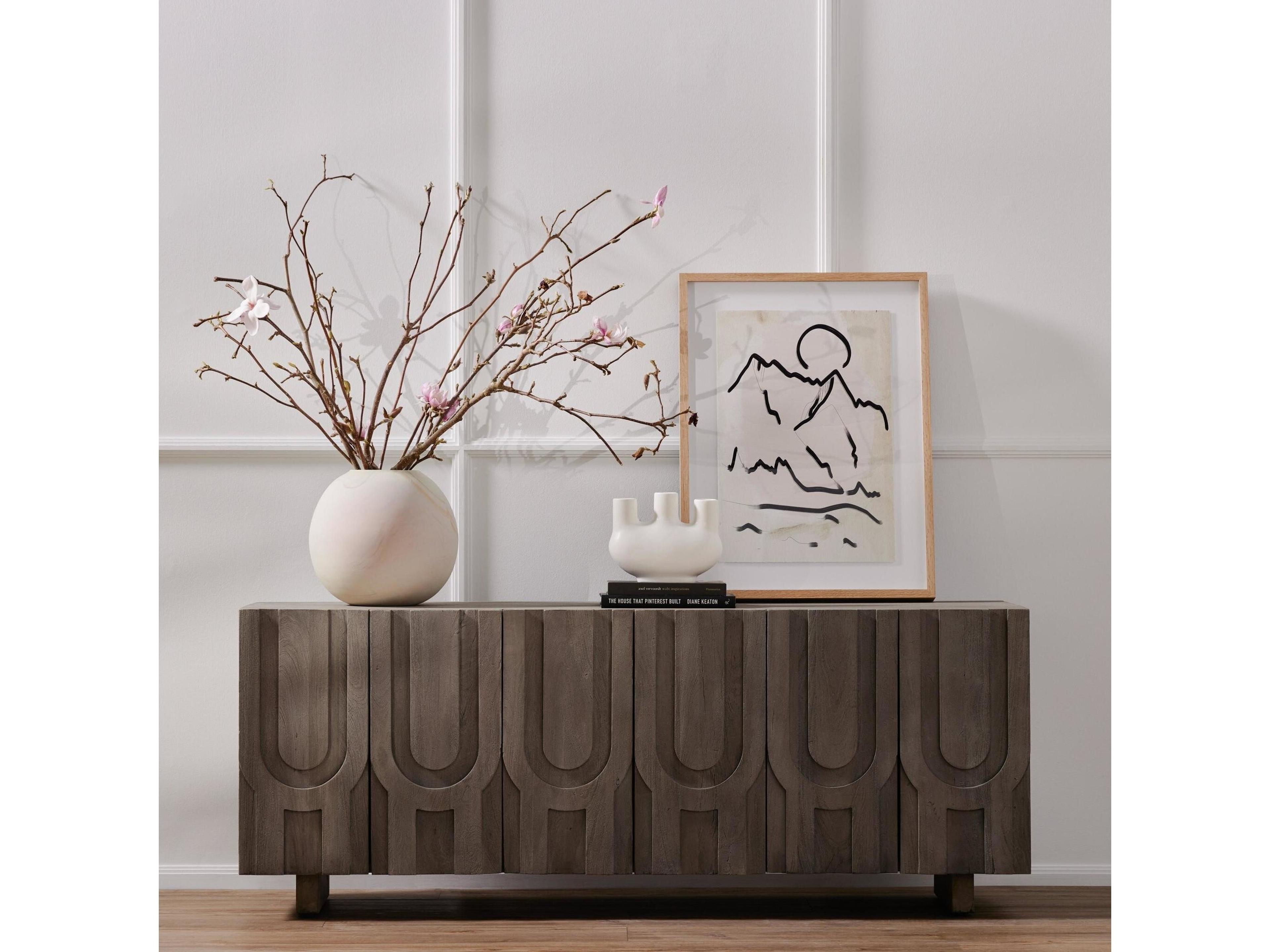 Four Hands Maya Rivka 72" Aged Grey Media Console