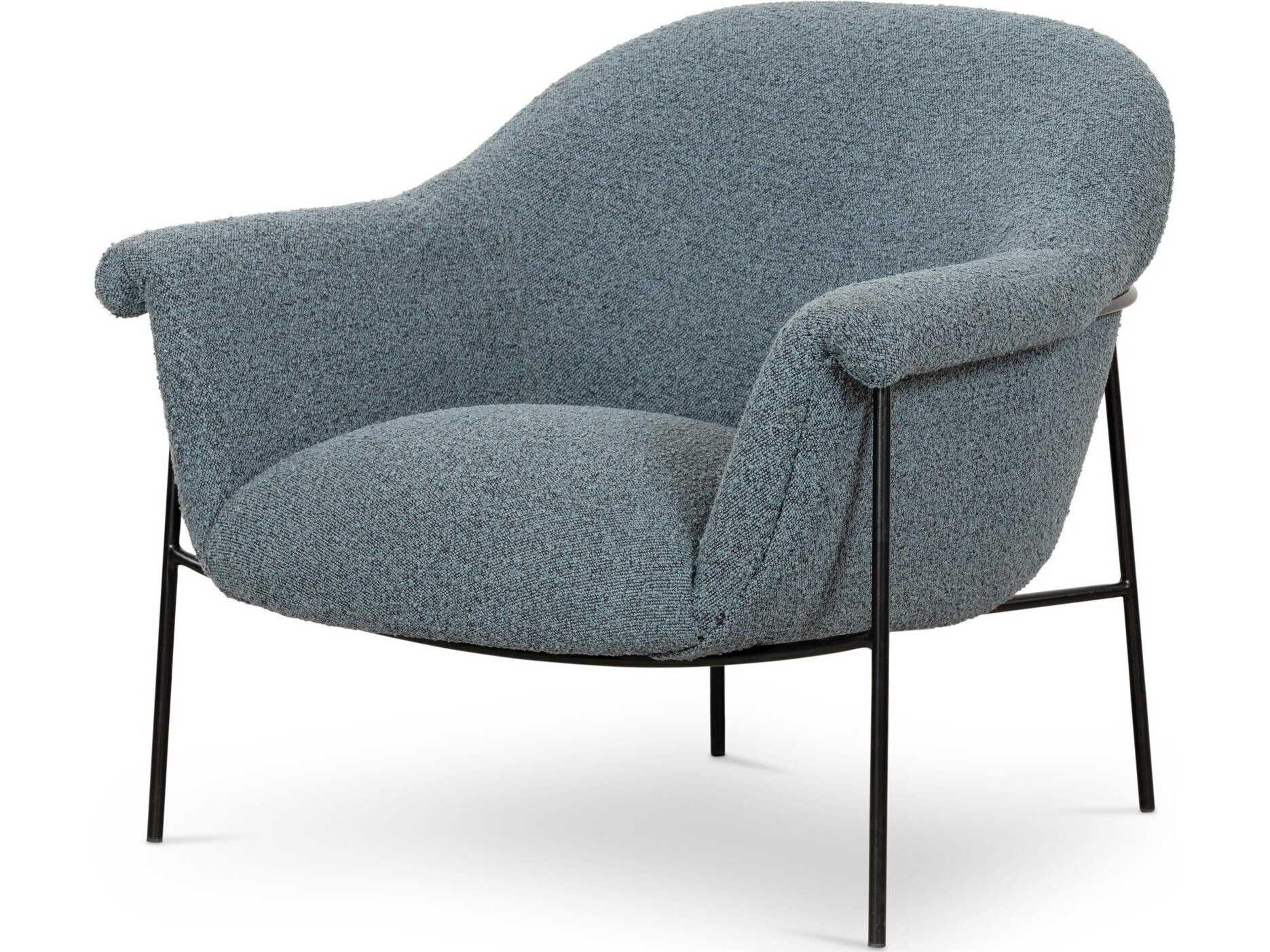 Farrow Suerte Knoll Sky  Accent Chair